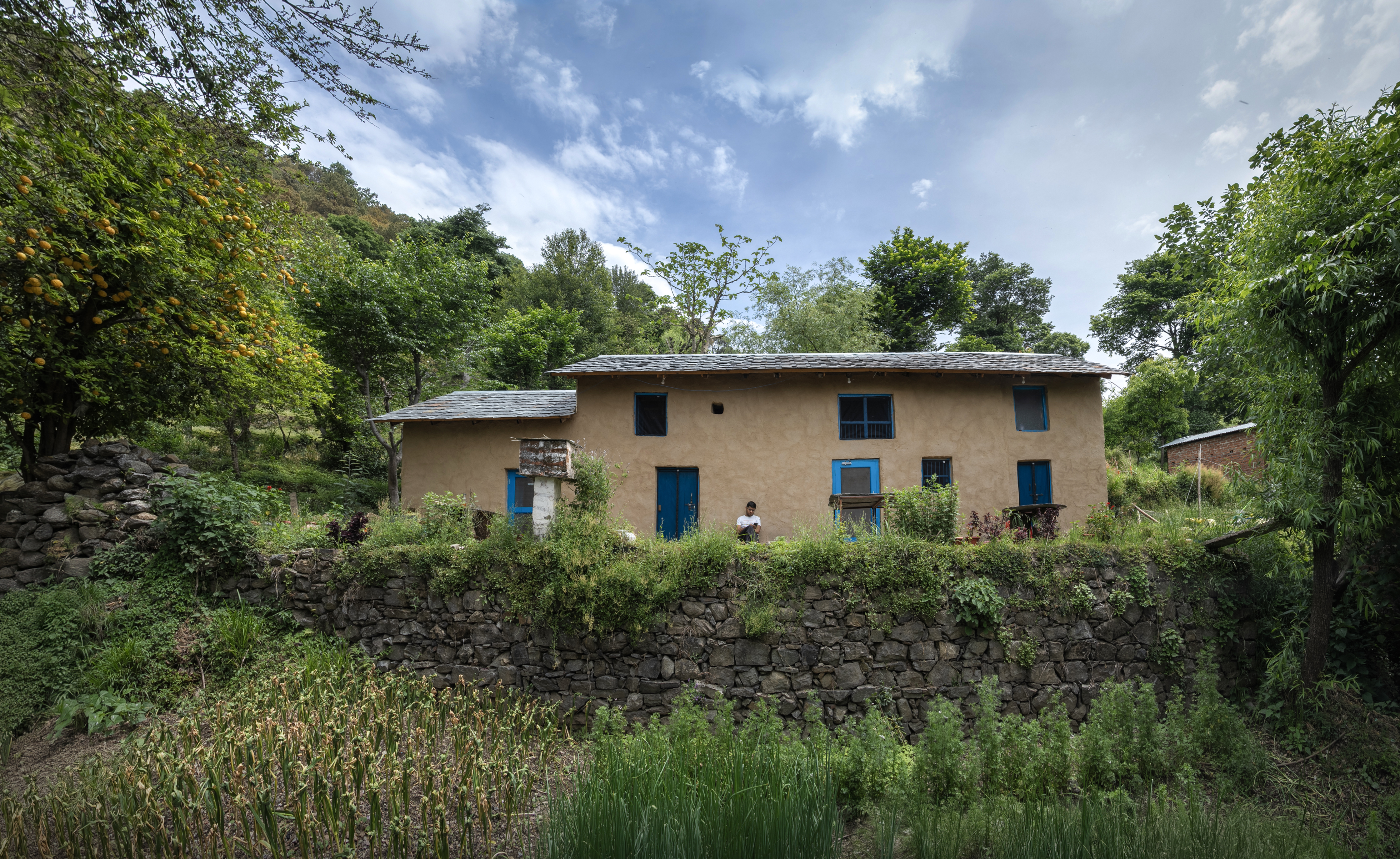 Mud house with modern amenities