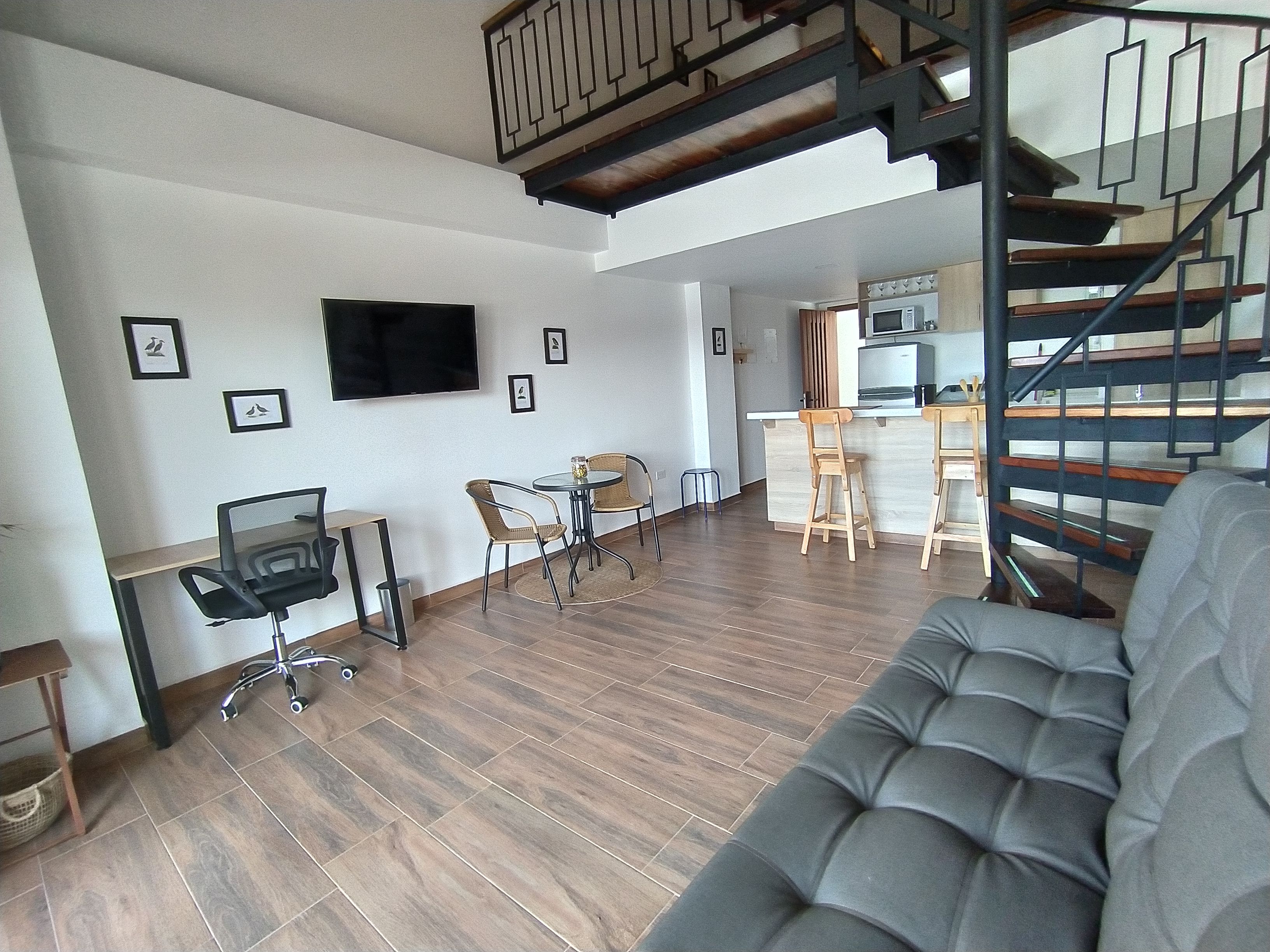 Old New with Balcony. Great view. Equipped.