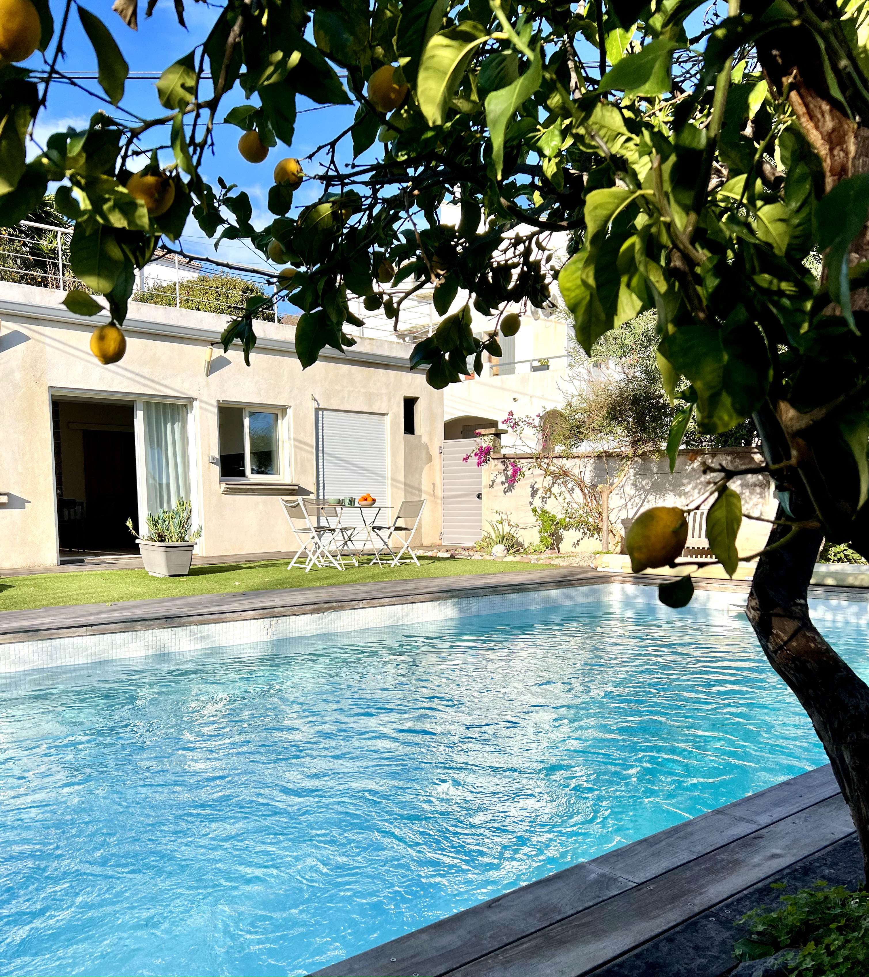 Apartment l 'Arancetu sea view with pool