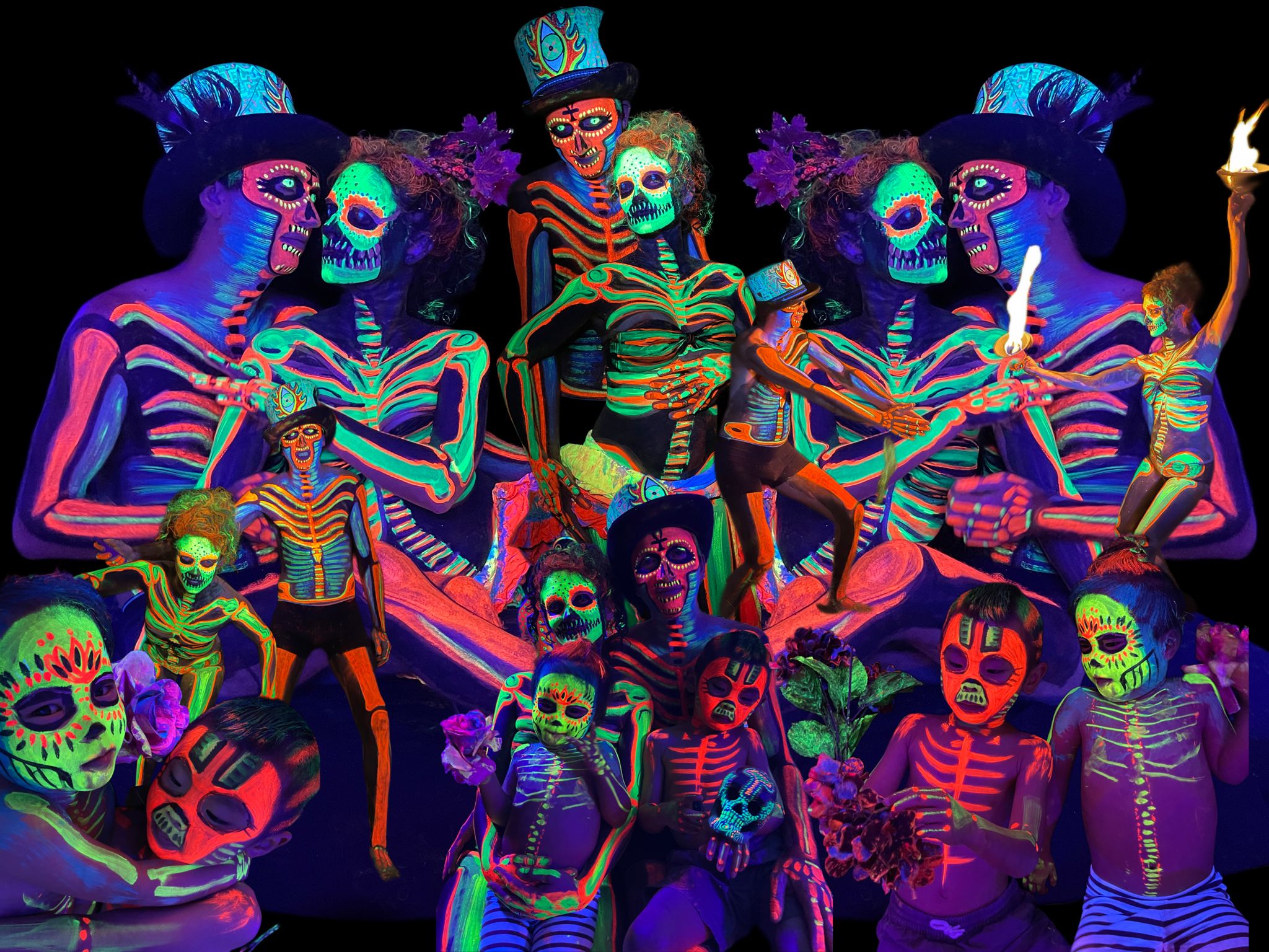 BlackLight Psychedelic BodyPaint Journey - Airbnb