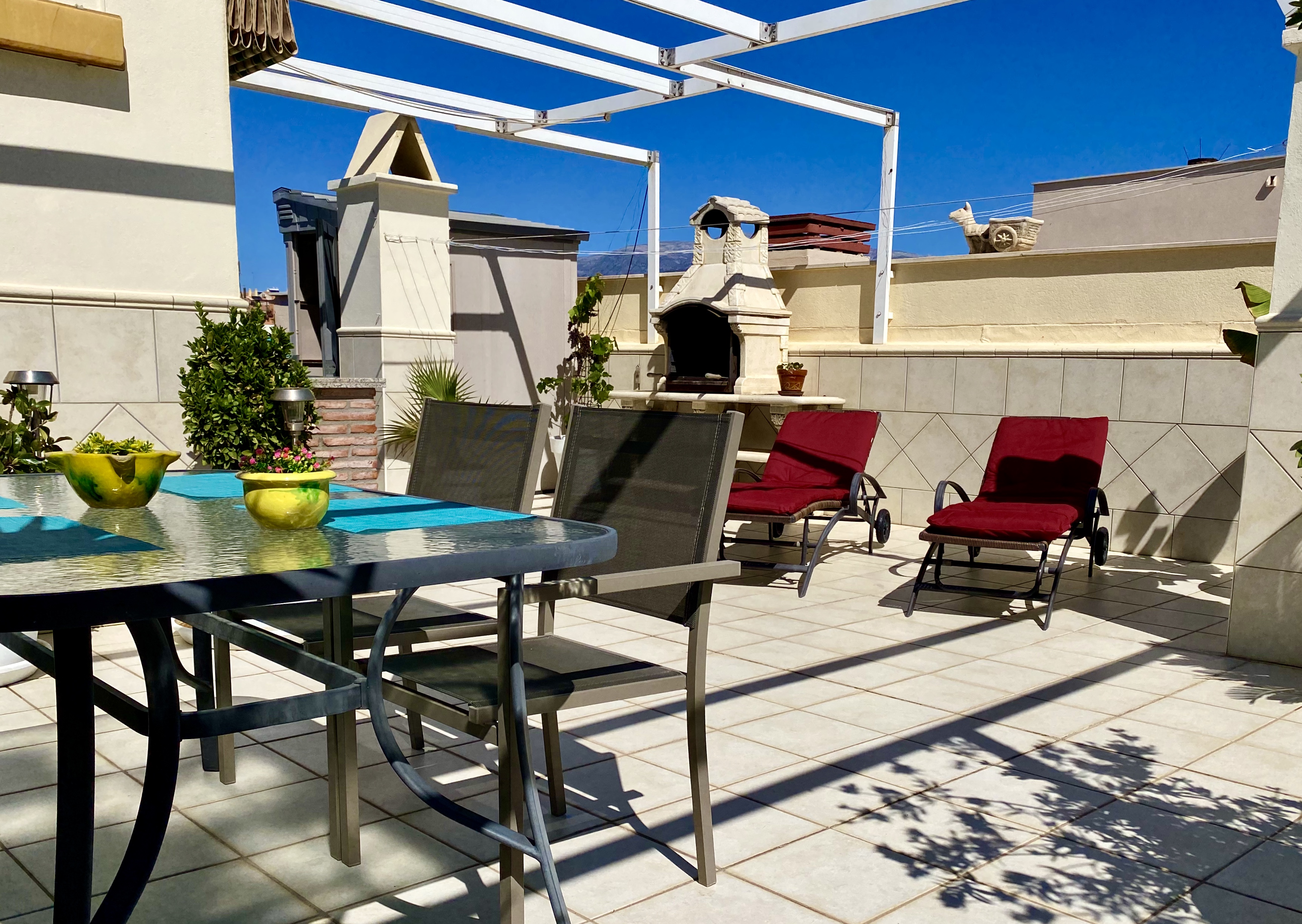 Penthouse with large private sunny roof terrace