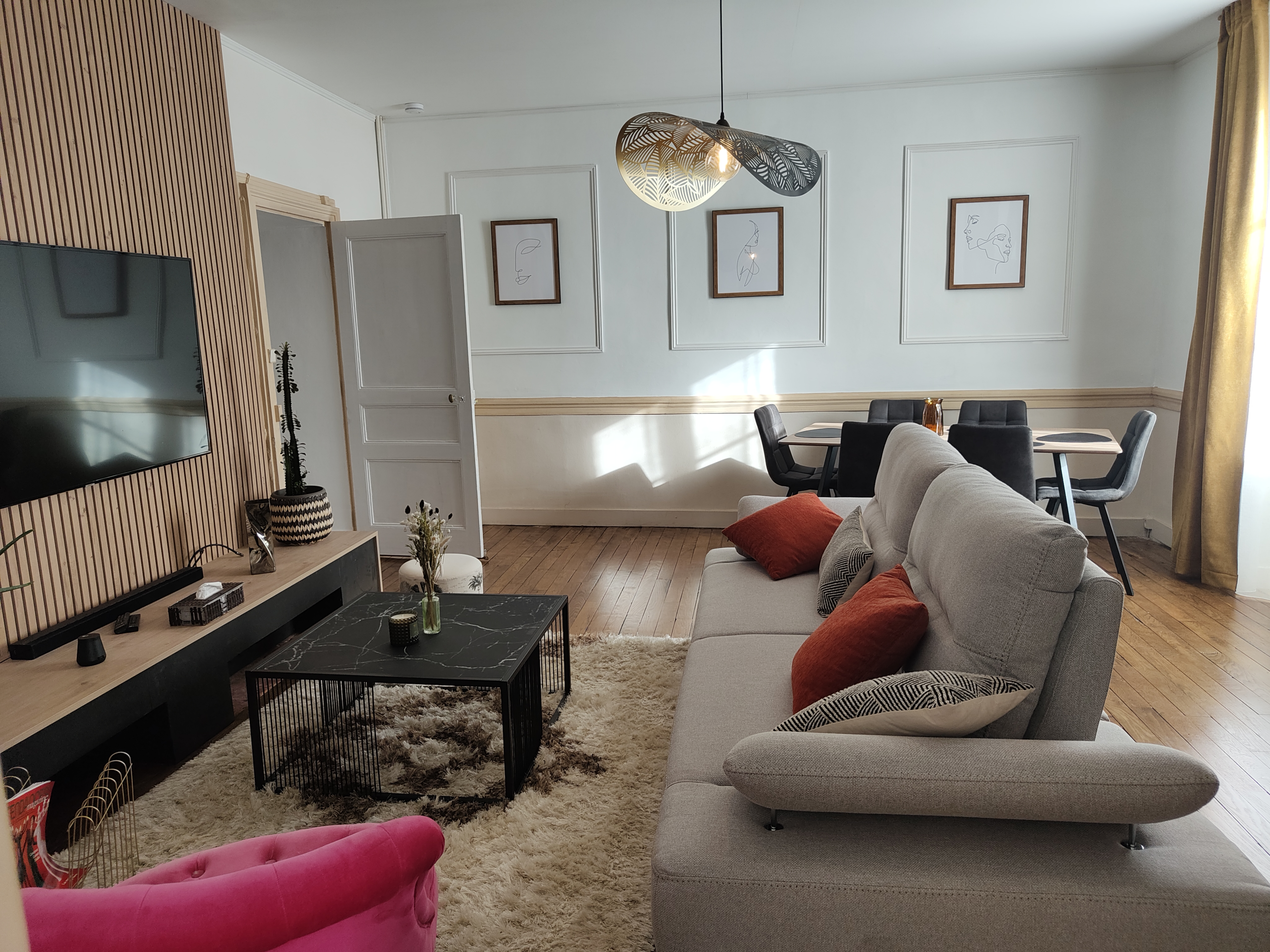 Very nice spacious apartment near train station 6 people.