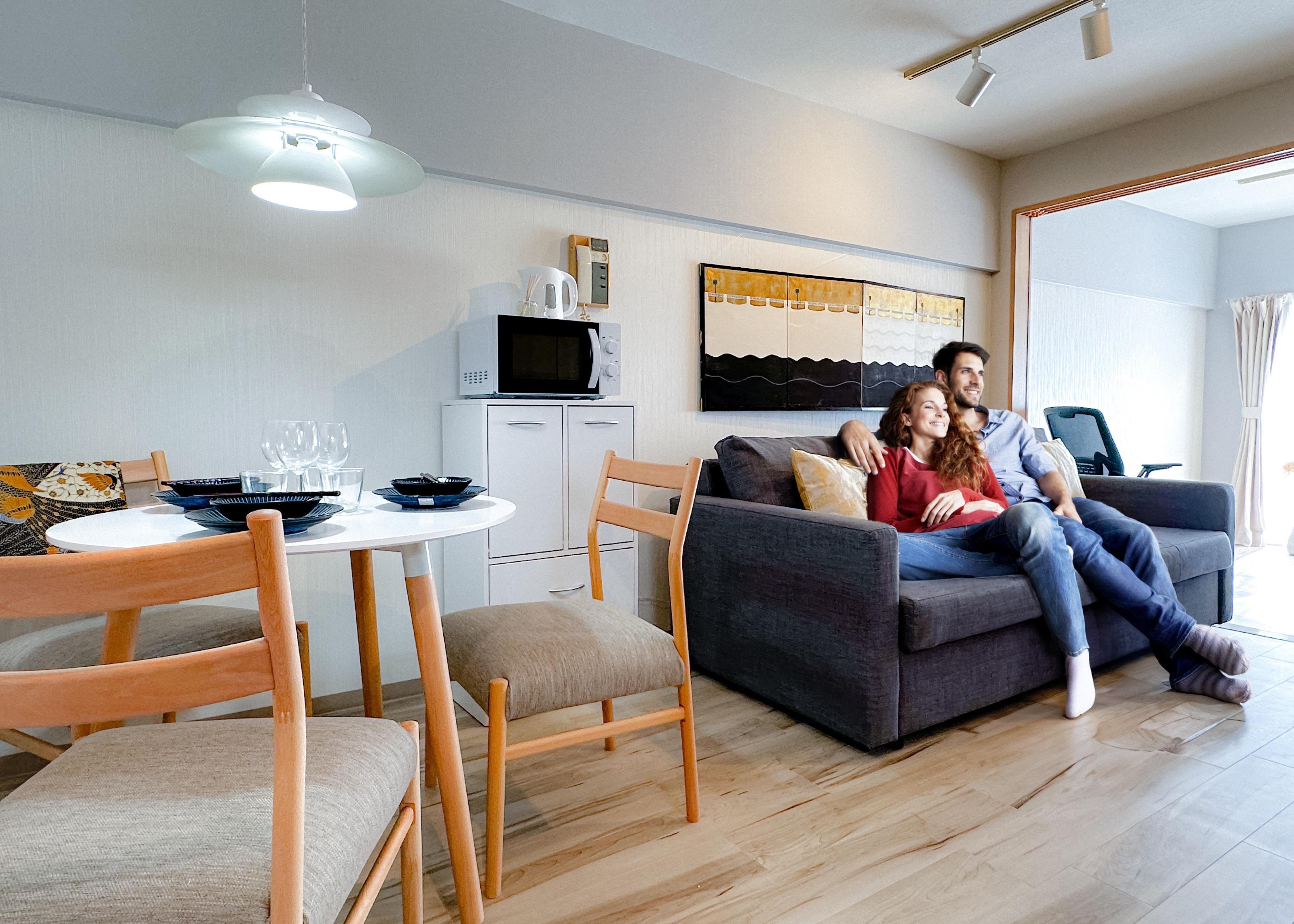 部屋 : Living room,Tokyo Shibuya Sta. 33m2 1bdr 6th Fl. Suite - Gym in Bldg - Apartments