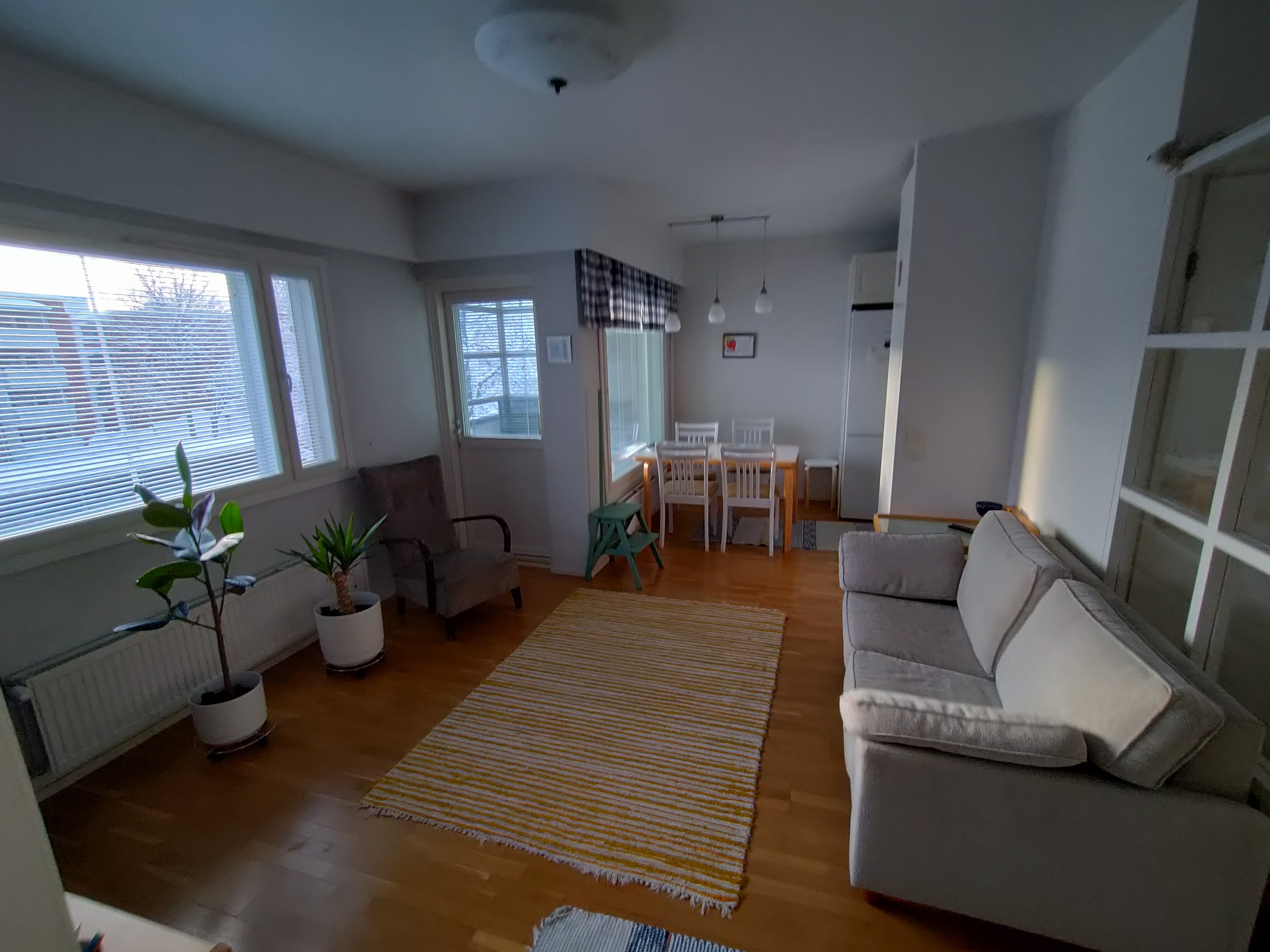 Cozy apartment with sauna and parking.