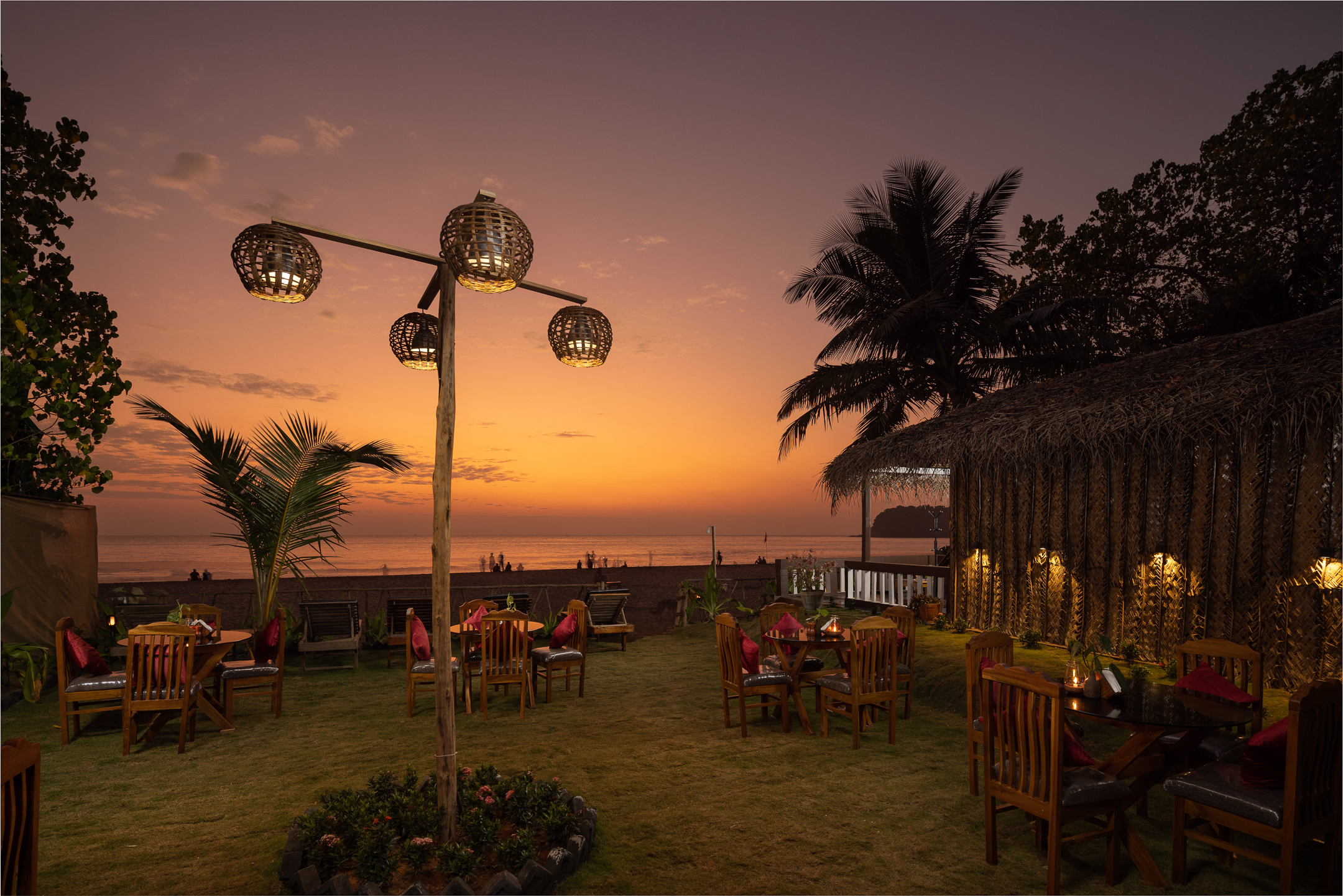 Sea View AC Room with Patio Agonda Beach Bungalow