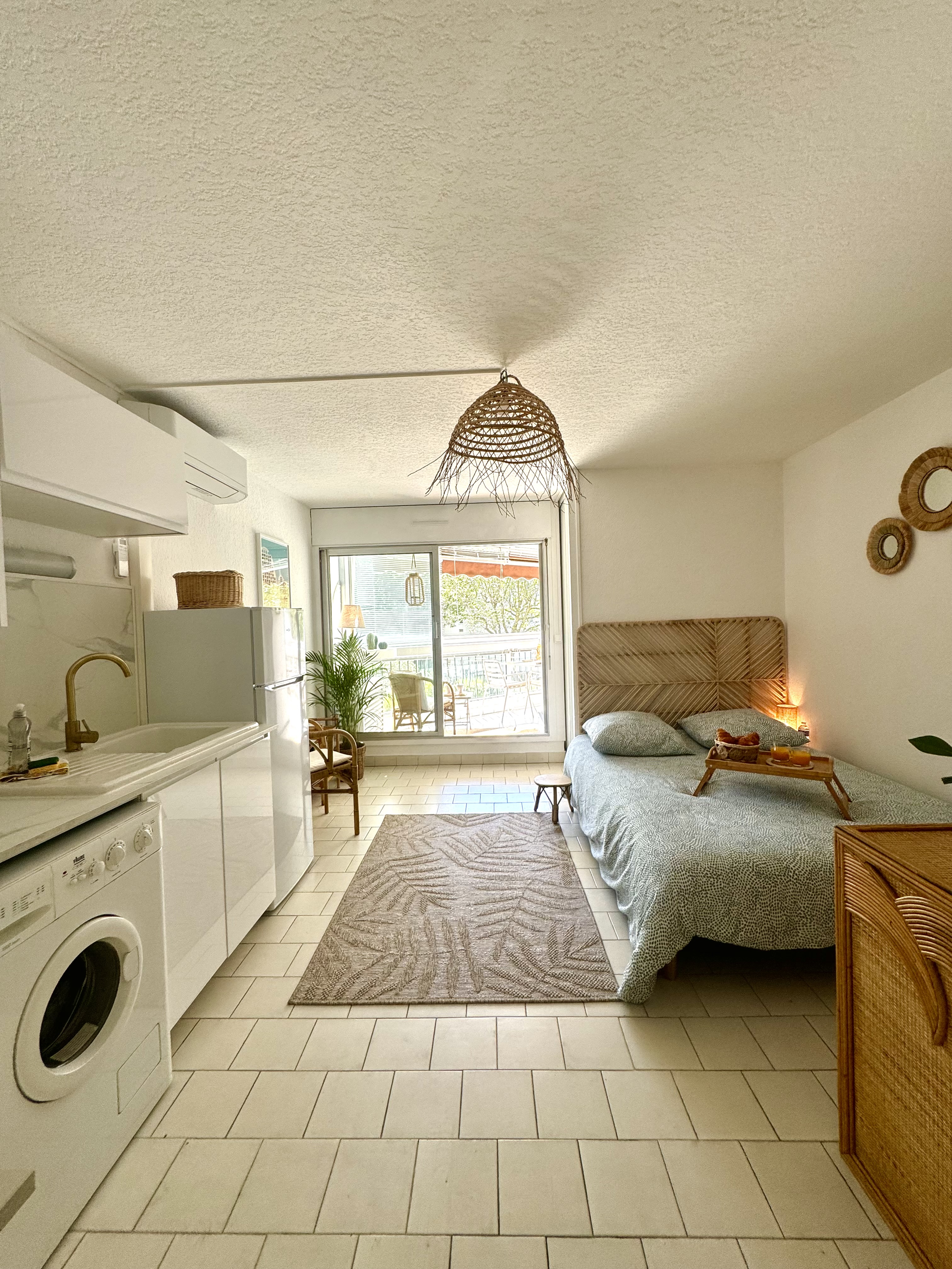 *The Palm*100m de la plage*Parking*Clim*Wifi*