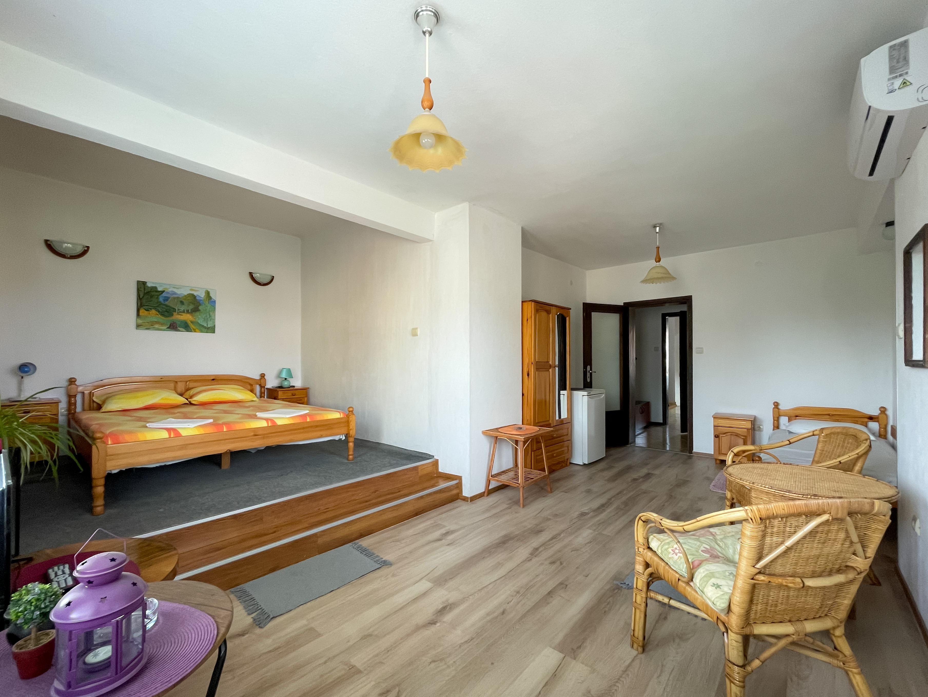 Cozy private room for three