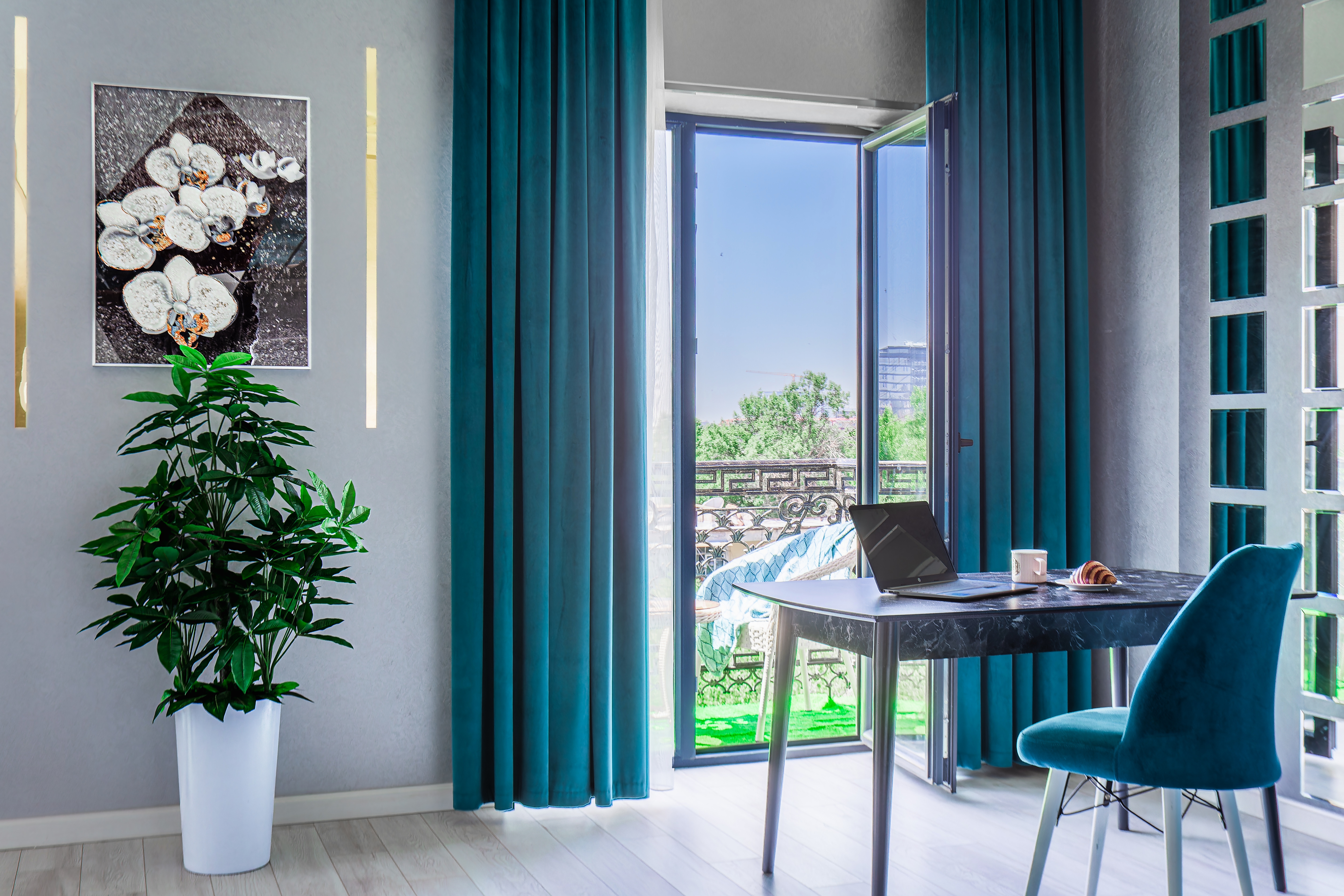 Cozy sunny apartment in Kazakhstan residential complex