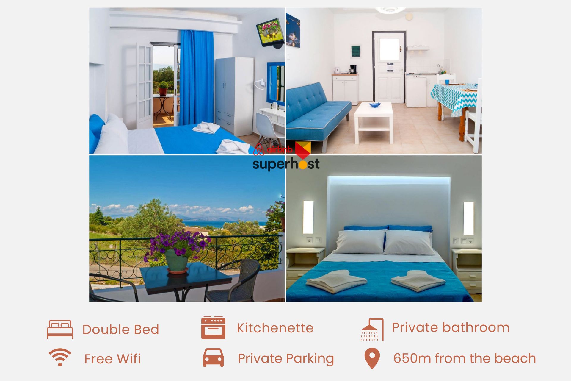 Emily Apartments in Dassia - Sea View Apartment