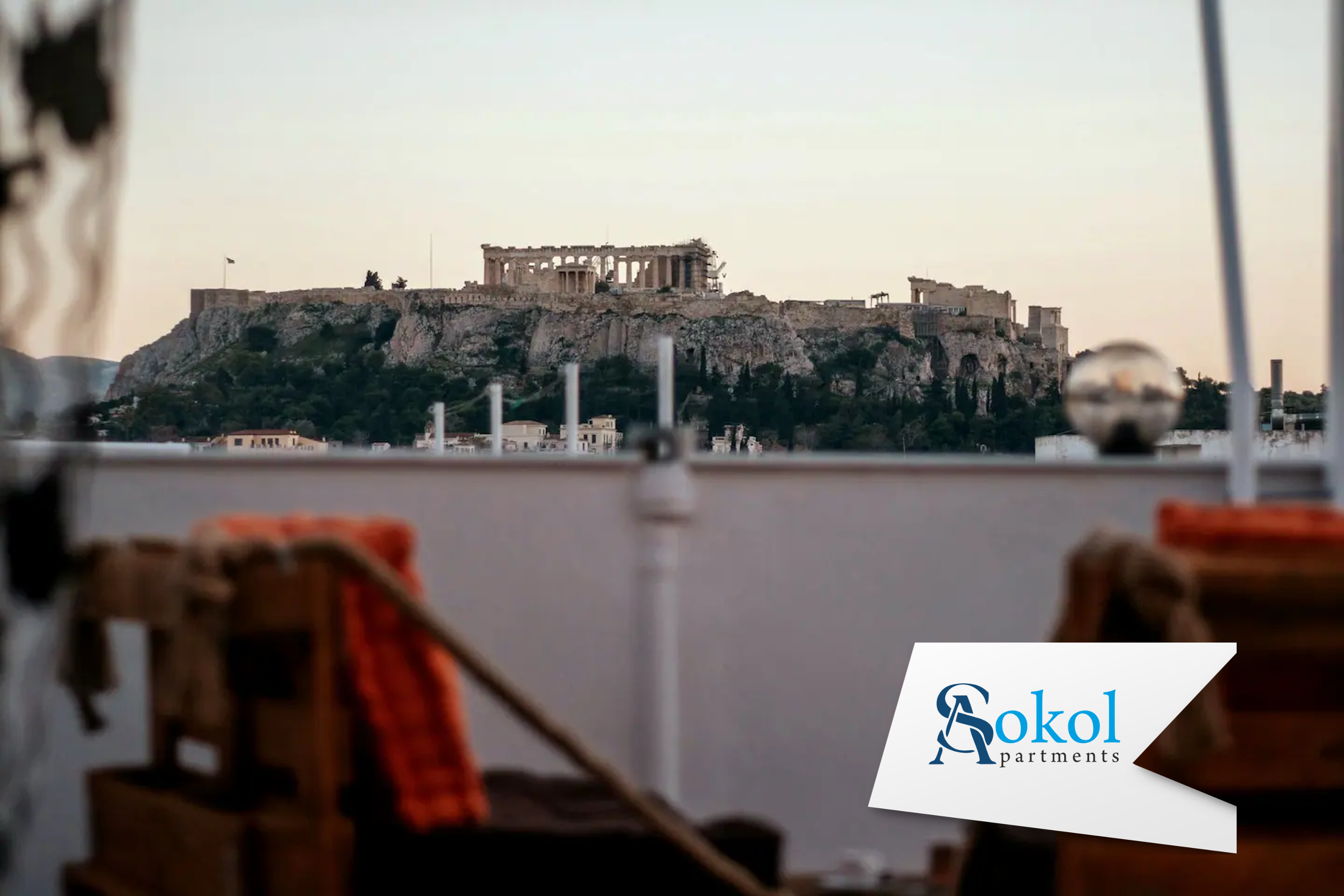 Stunning view of Acropolis and Athens