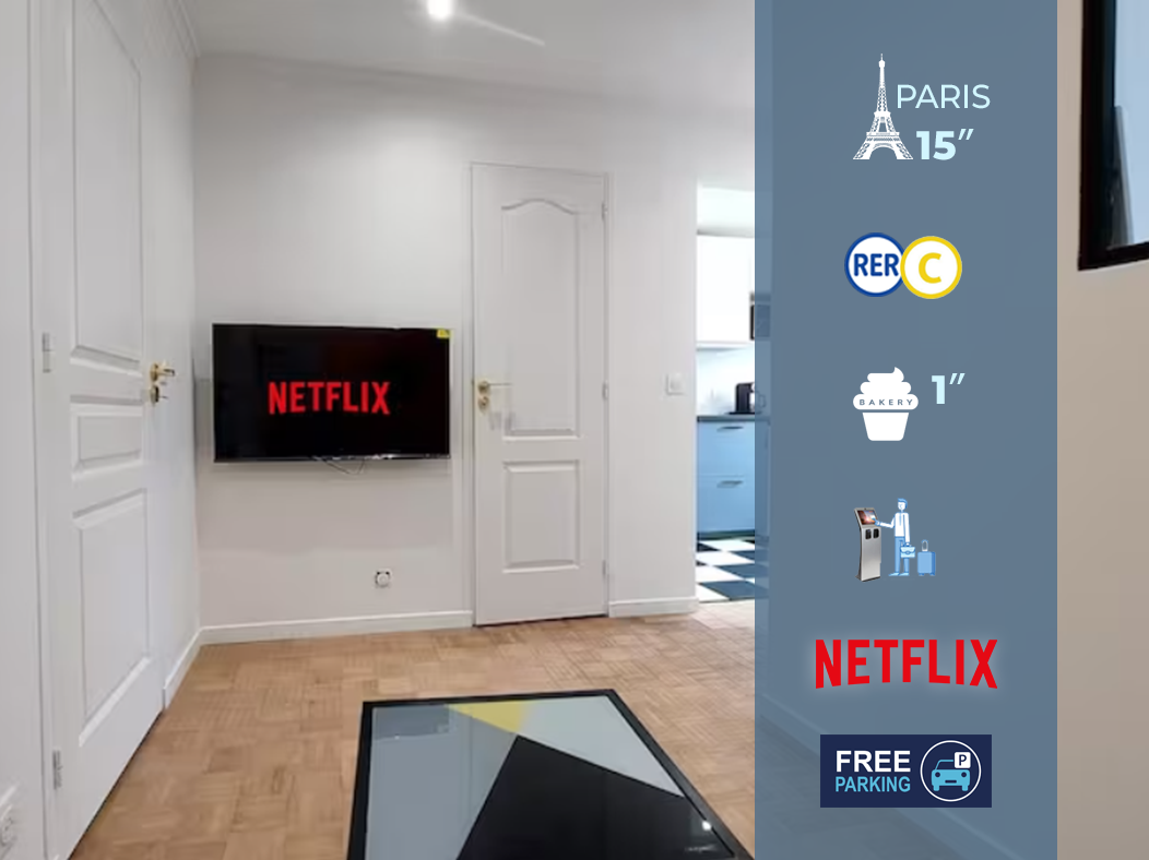 Brand New 1BR flat - Paris & Orly / Parking