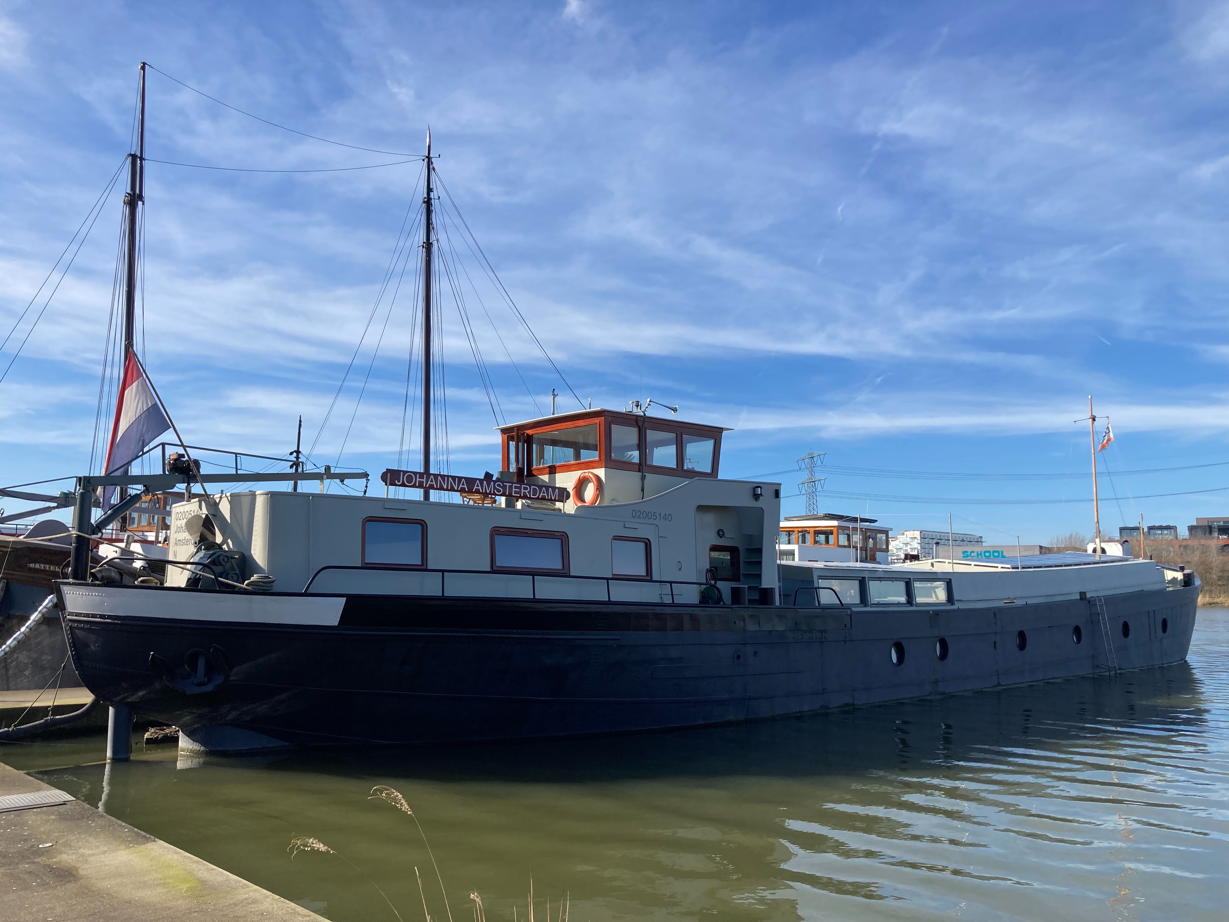 Captain's cabin on a houseboat — Amsterdam stay