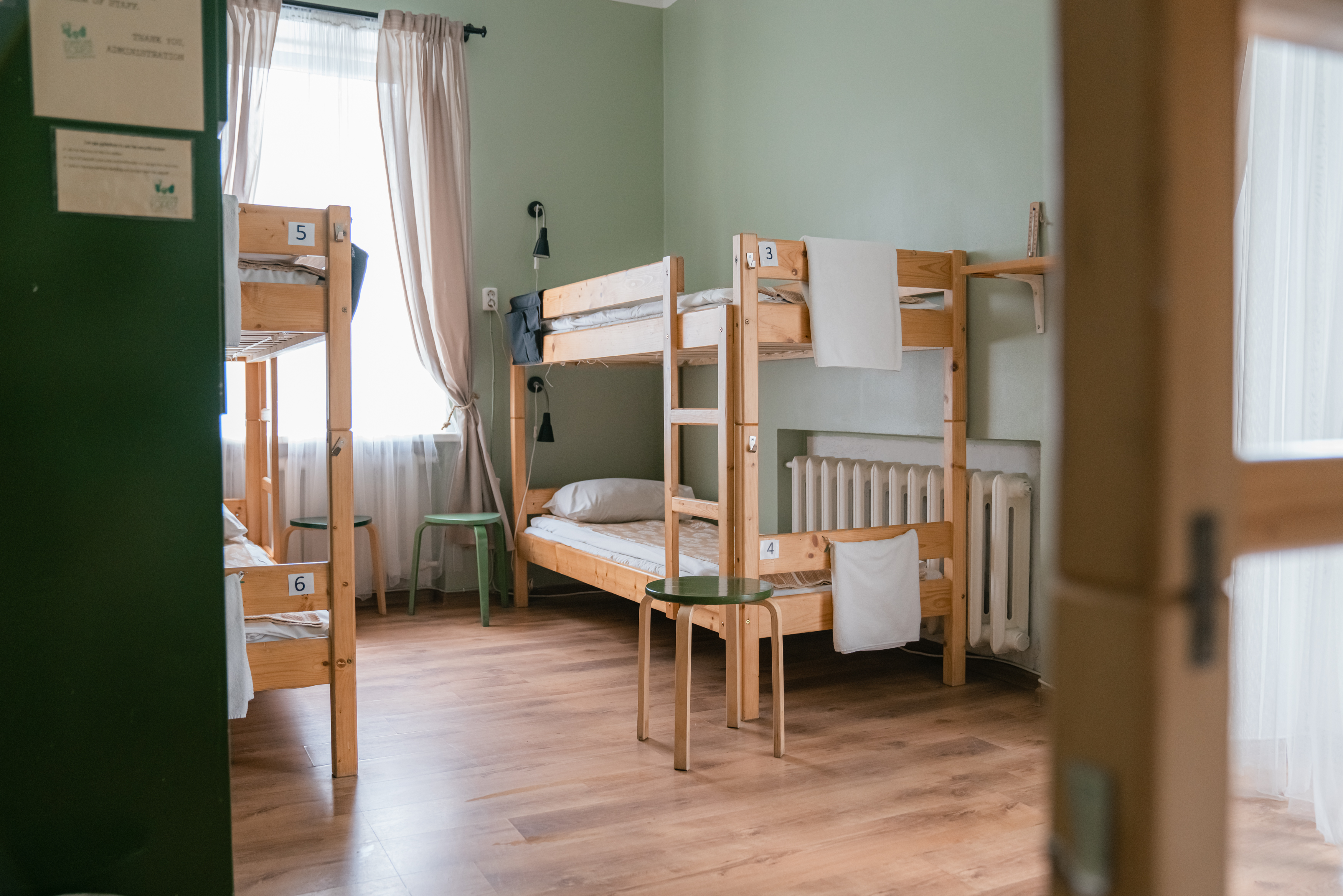 A bed in a cosy & hip 6 bed dormitory in Užupis