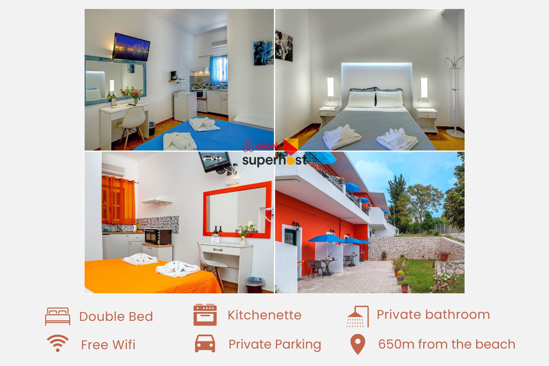 Emily Apartments in Dassia - Garden view studios A