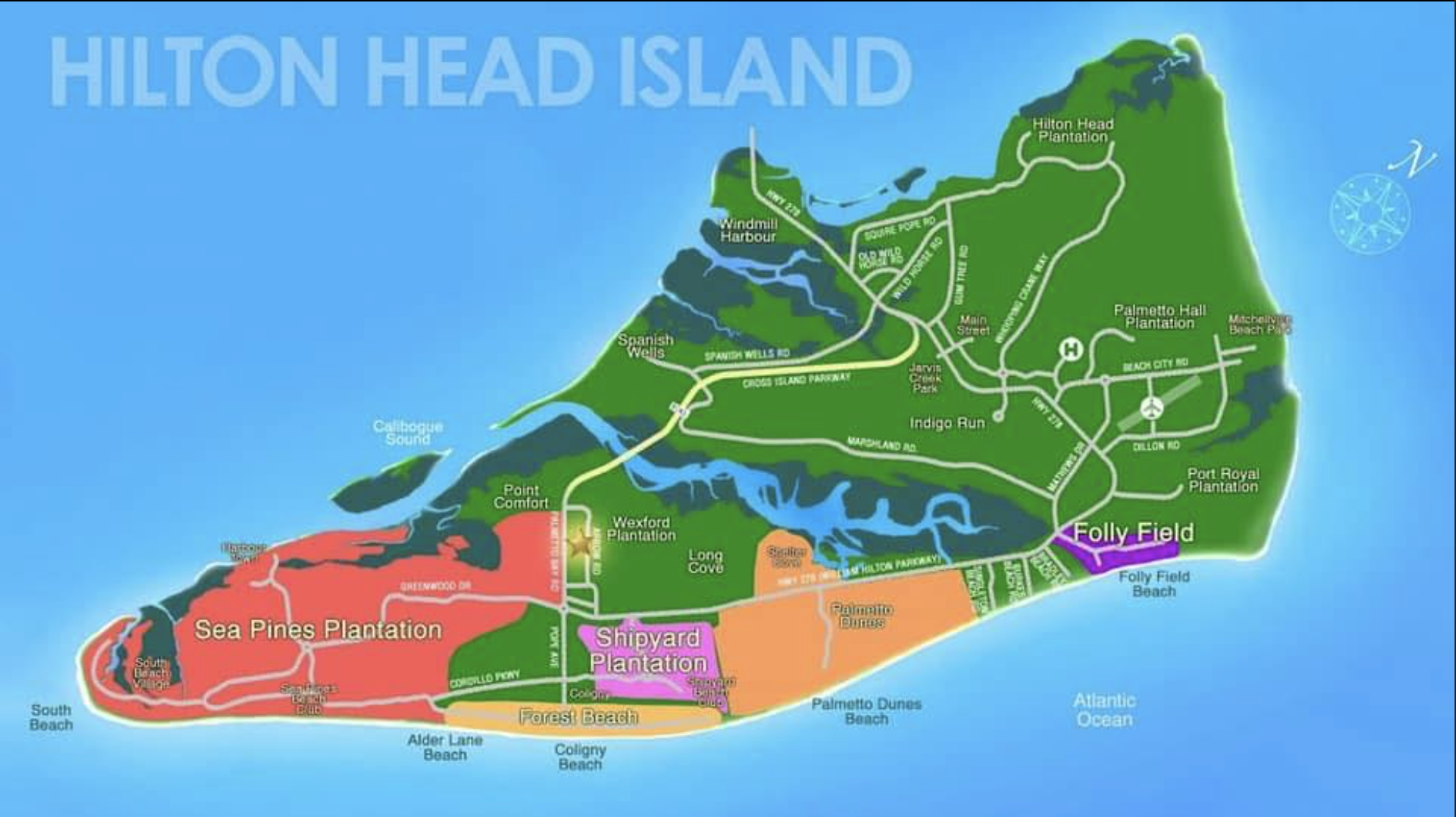Hilton Head Sc Zip Code Map Walk2Beach✓4Tvs&Roku✓Pets -Wc✓Wifi✓3King Ssds✓Grill - Houses For Rent In Hilton  Head Island, South Carolina, United States - Airbnb