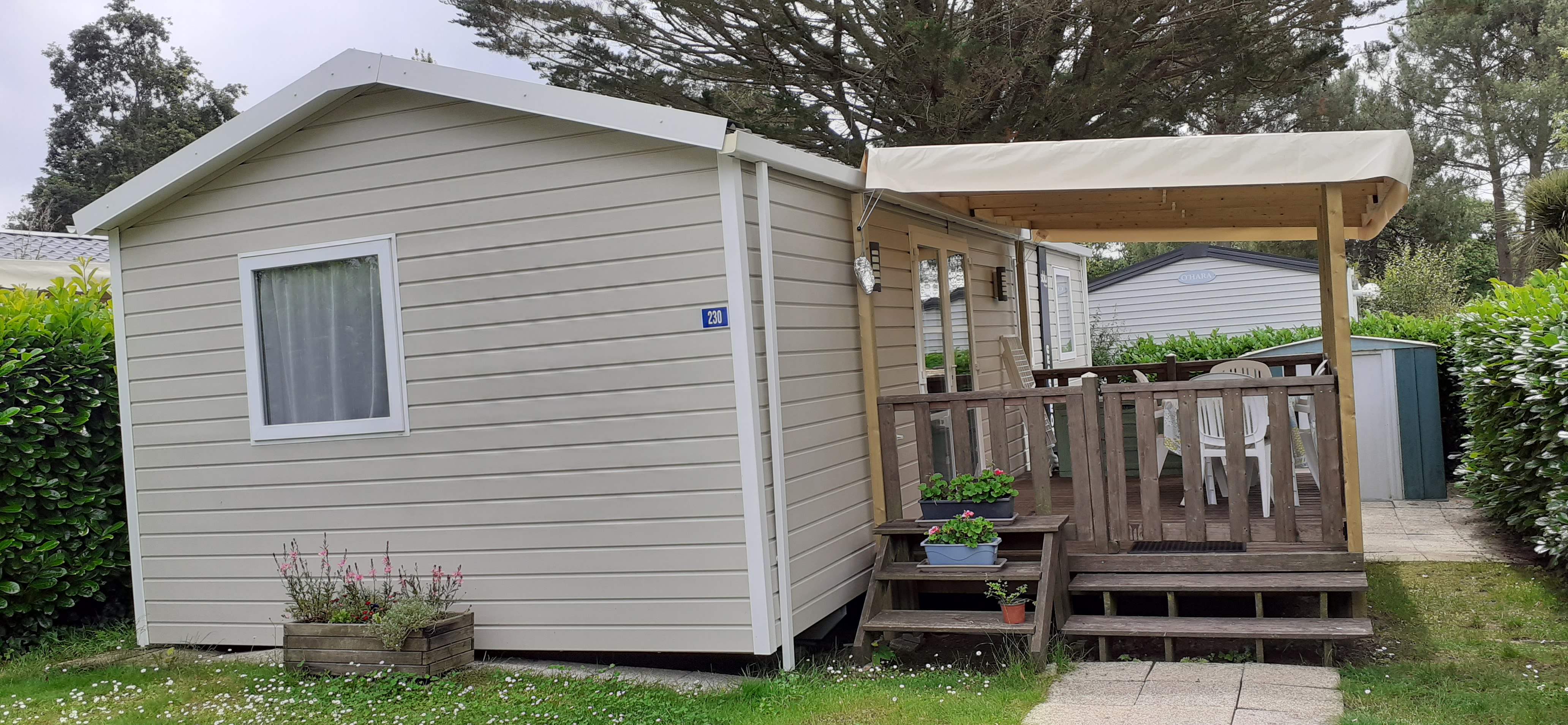 mobile- home in Pont Aven near Concarneau Finistère