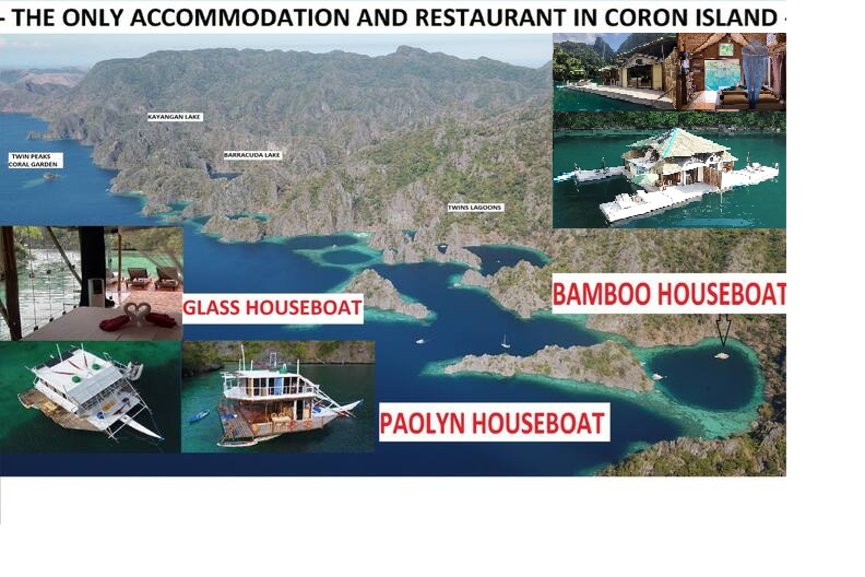 the only in Coron Island Houseboat Suite1 Houseboats for Rent