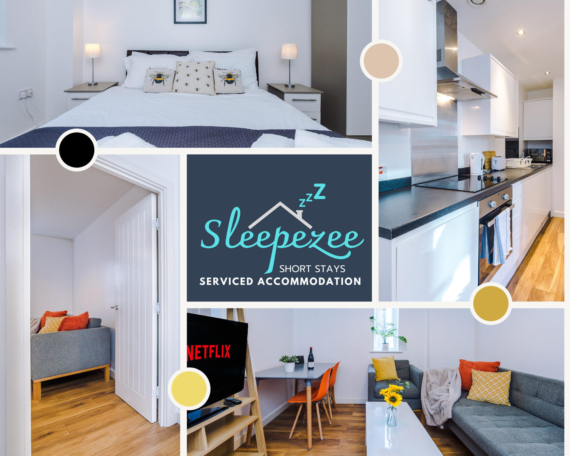 20% off MONTHLY STAY 1BED at MCR WiFi/Parking in Trafford District, Greater Manchester