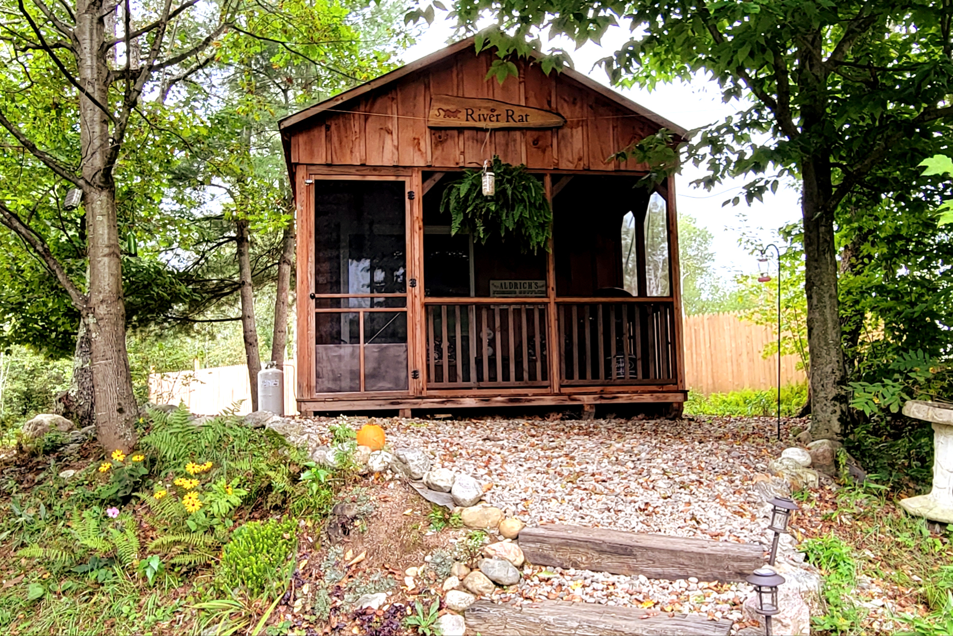 Rus-tic:appropriate to the country cabin, RiverRat