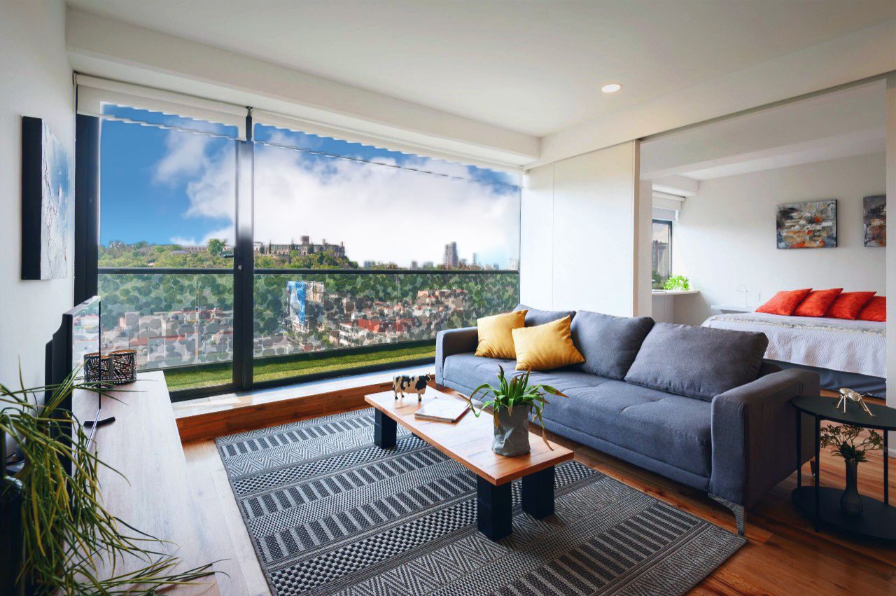 Stunning view in a beautiful apartment.