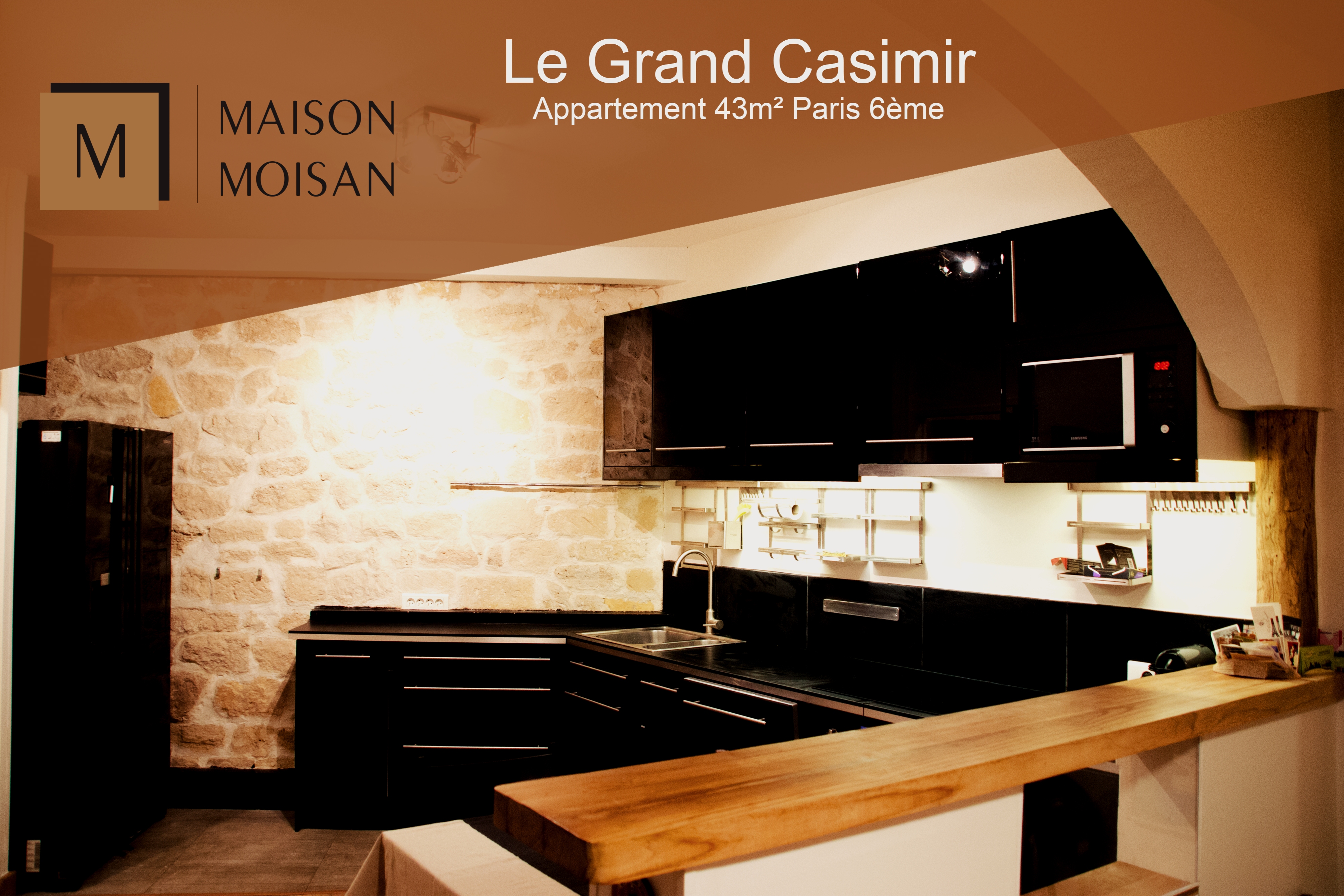 Appartement fonctionnel 43m² à Paris 6e
