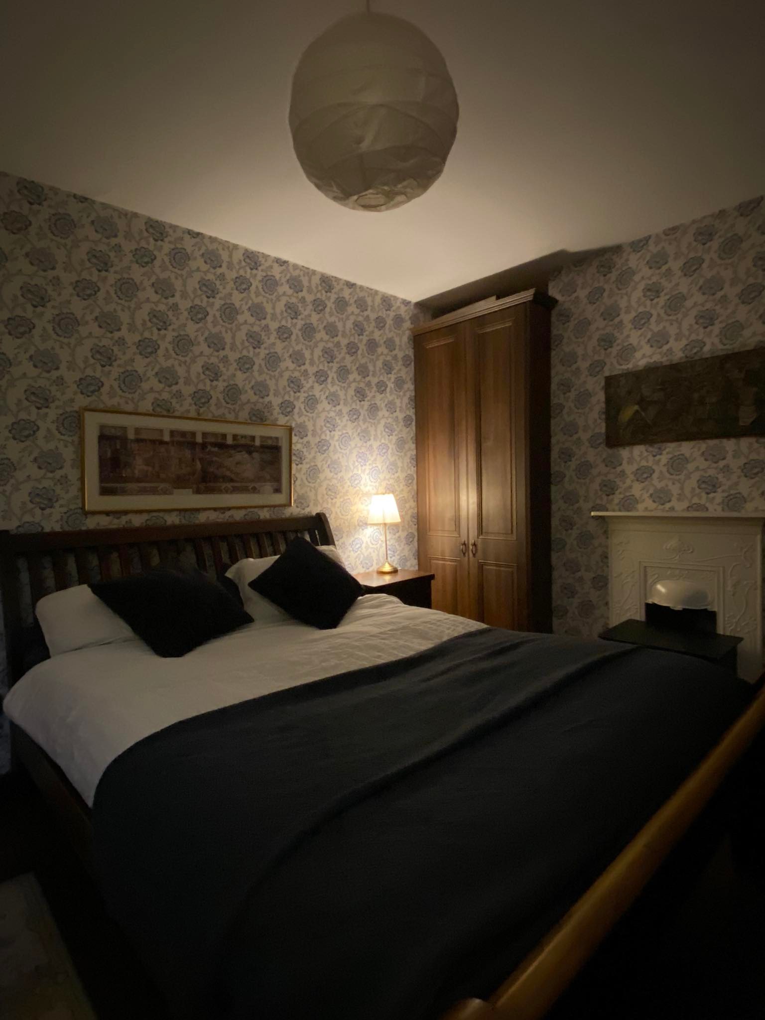 Master bedroom in Edwardian home near city-centre