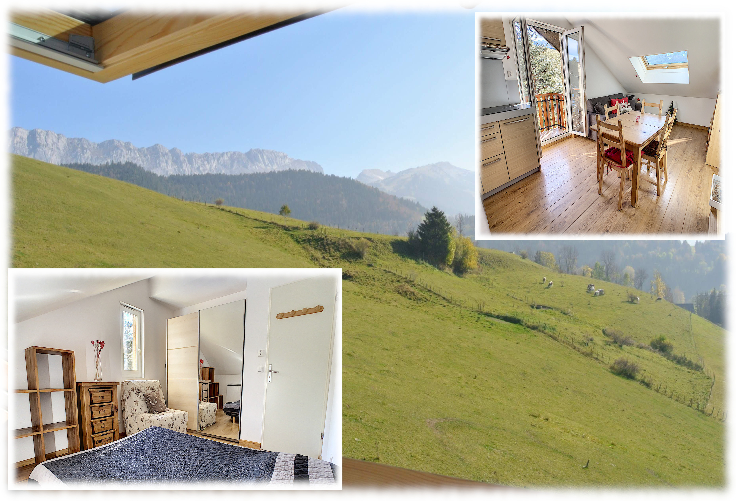 Fully equipped T2, with balcony and mountain views