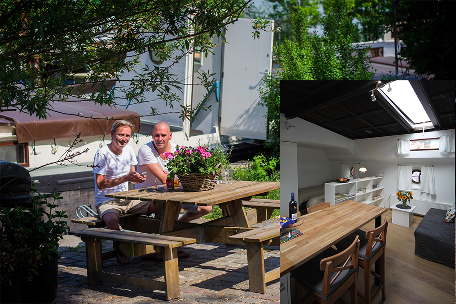 Cosy houseboat studio in the old city center — Amsterdam stay