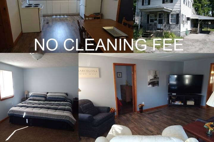 Cozy White House-NO Cleaning Fee-King Bed