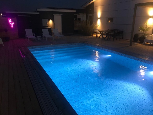 Modern family villa with  pool in Varberg