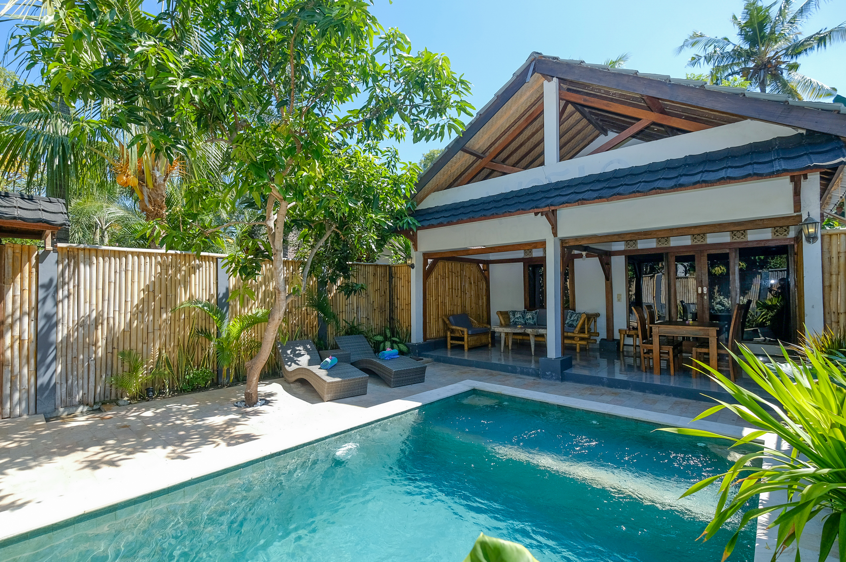 3 Angels family villa with private pool Gili Air
