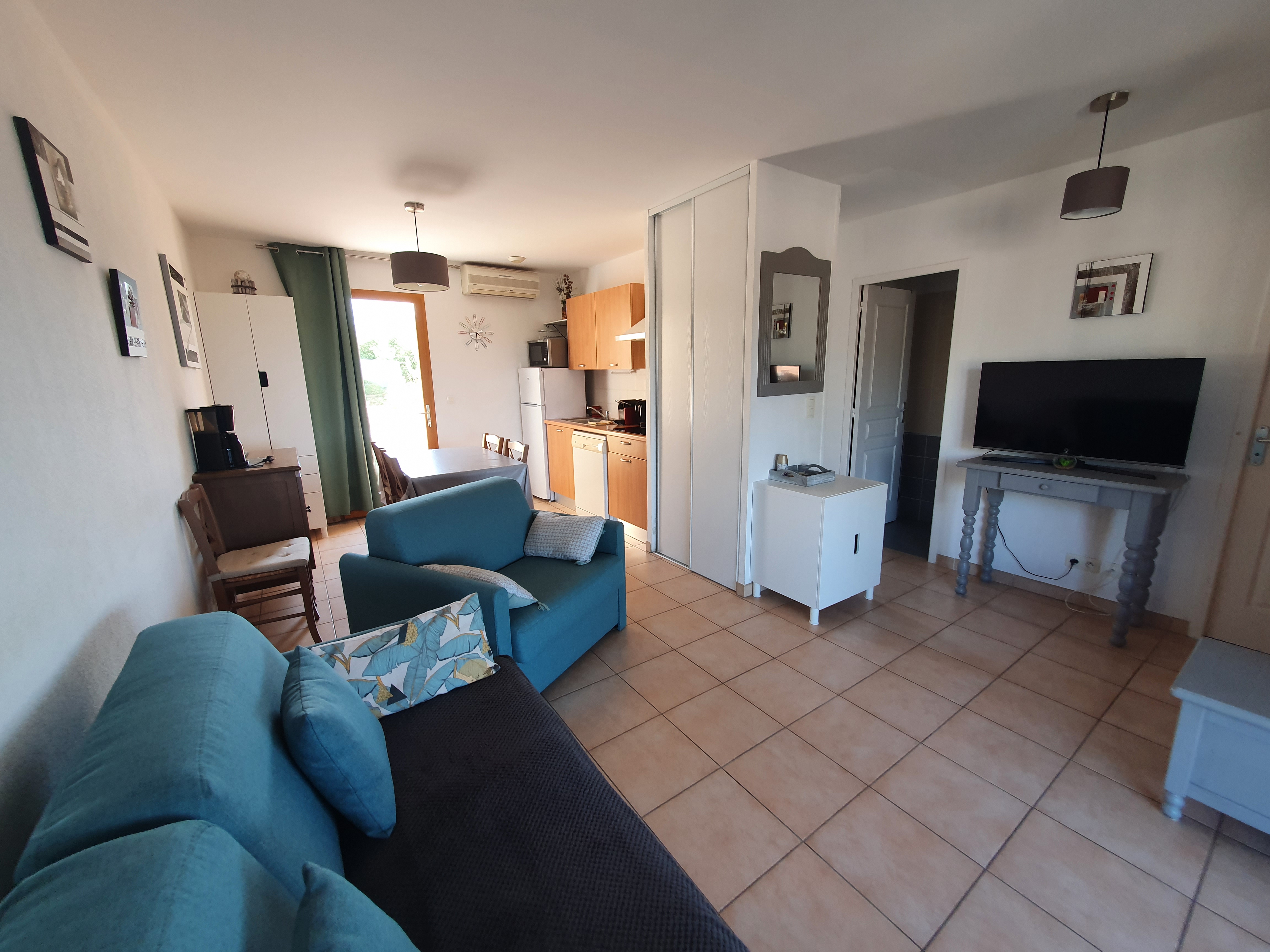 T2vue mer 5p beach Lozari pool Ile-Rousse Corse