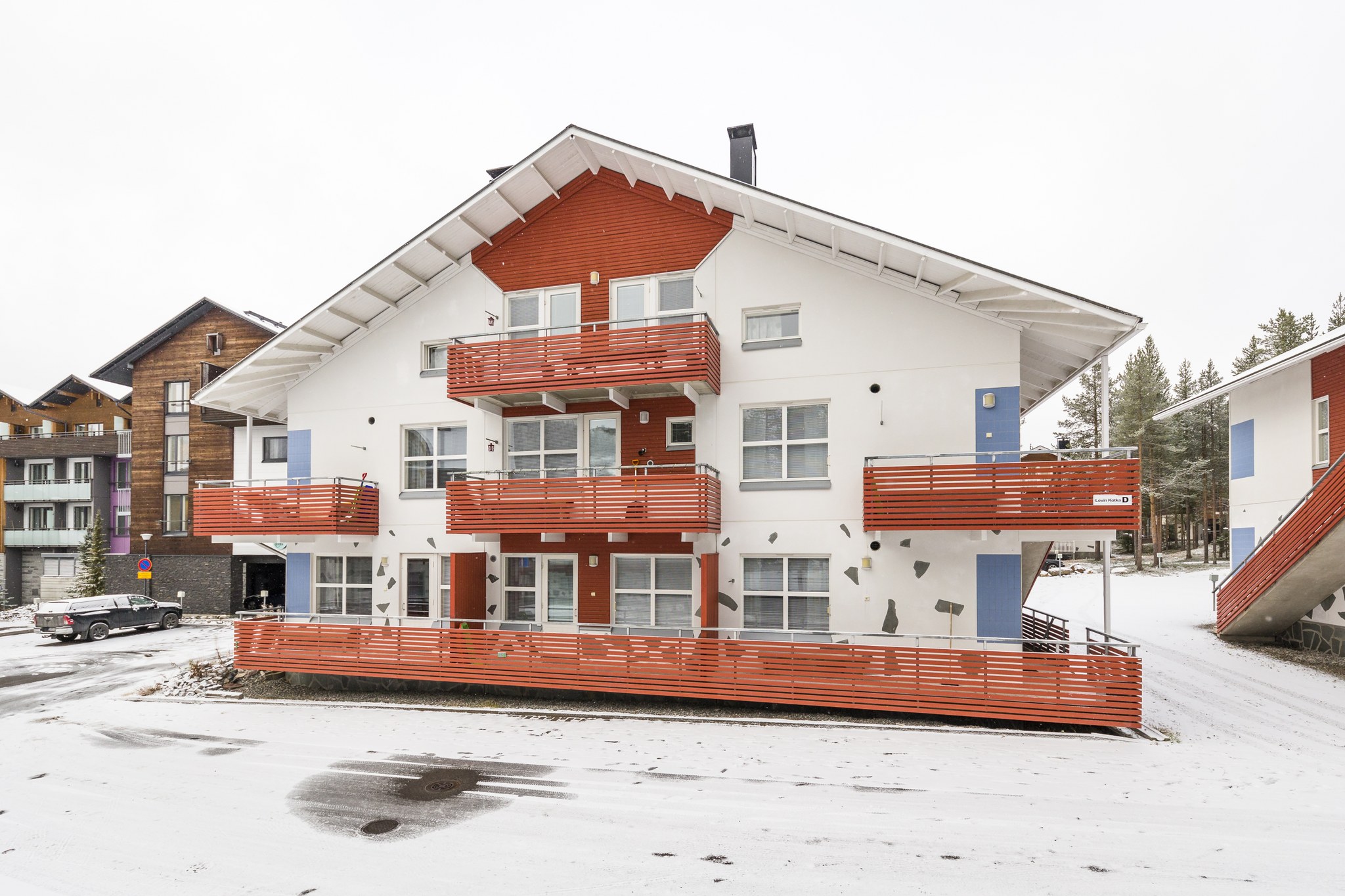 Alpine house apartment at the foot of the front slope of Levi