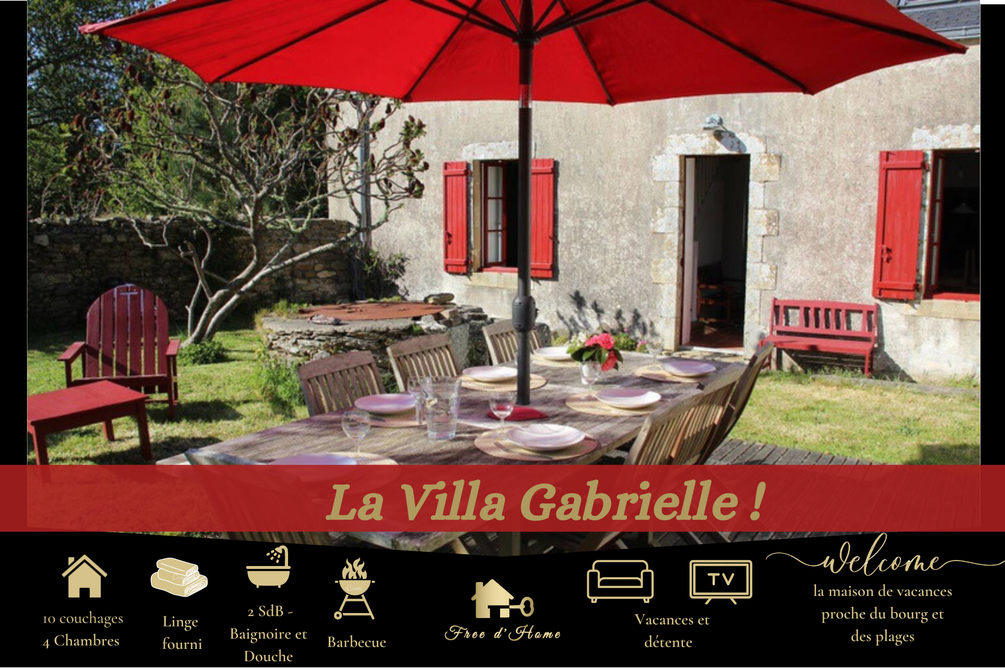 Villa Gabrielle - between market town and beach