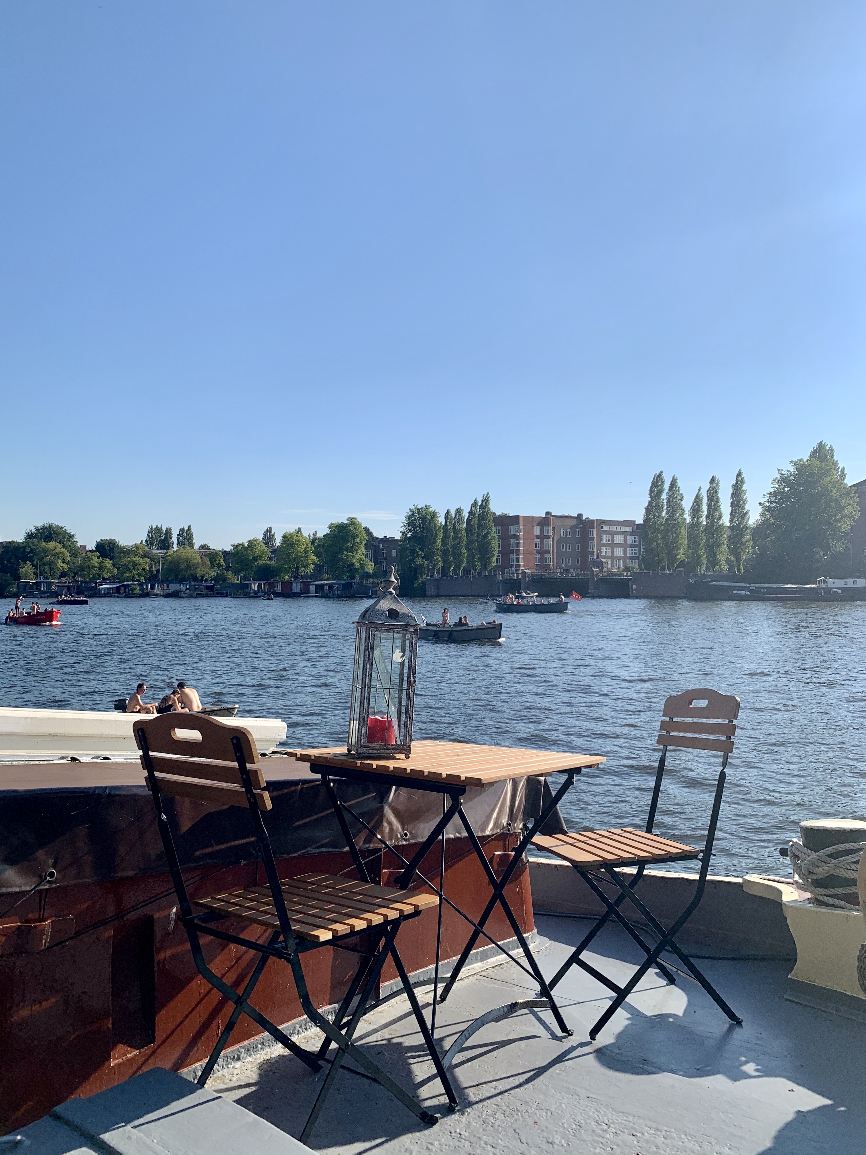 Houseboat on the AmstelRiver — Amsterdam stay