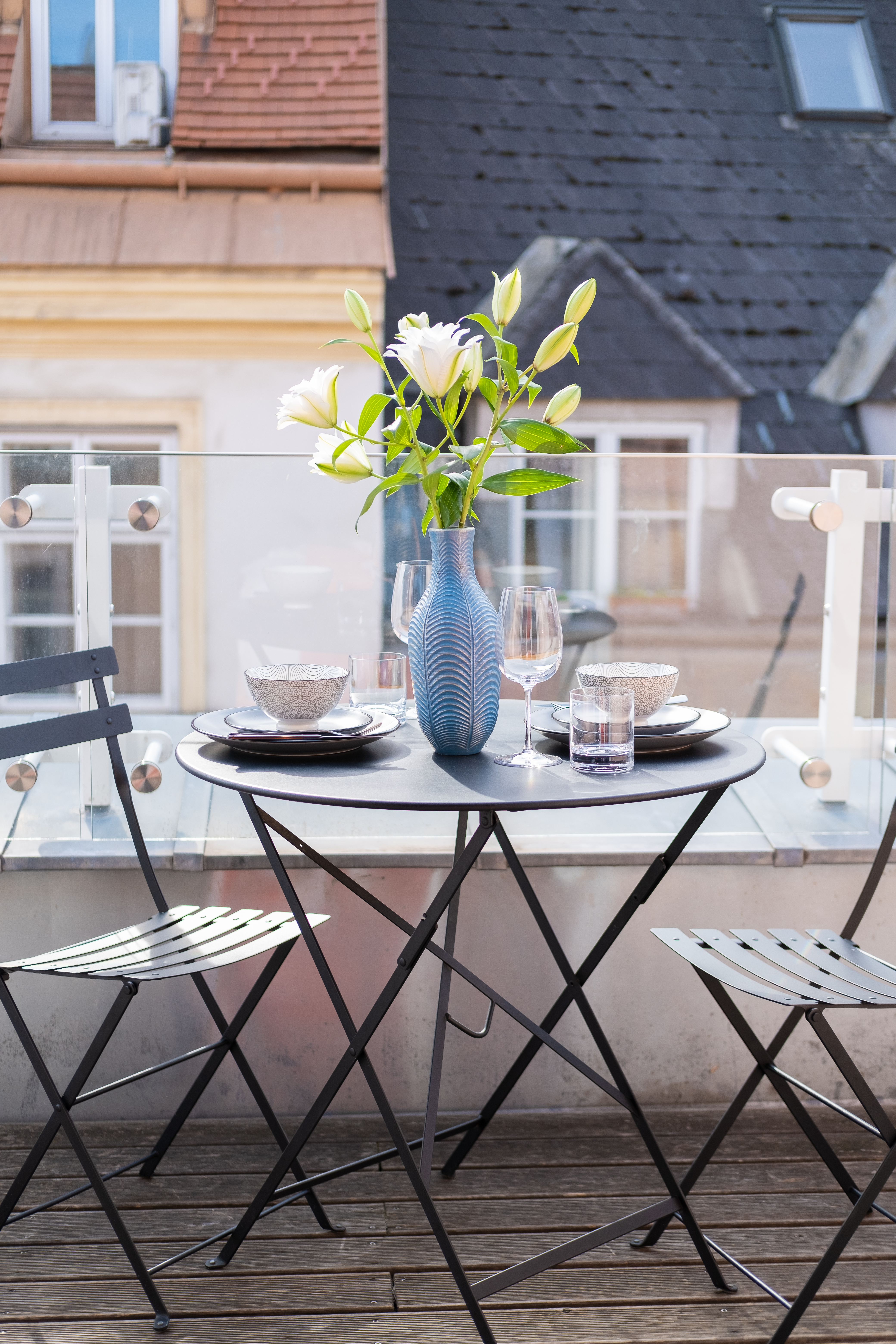 Freshly renovated apartment with balcony