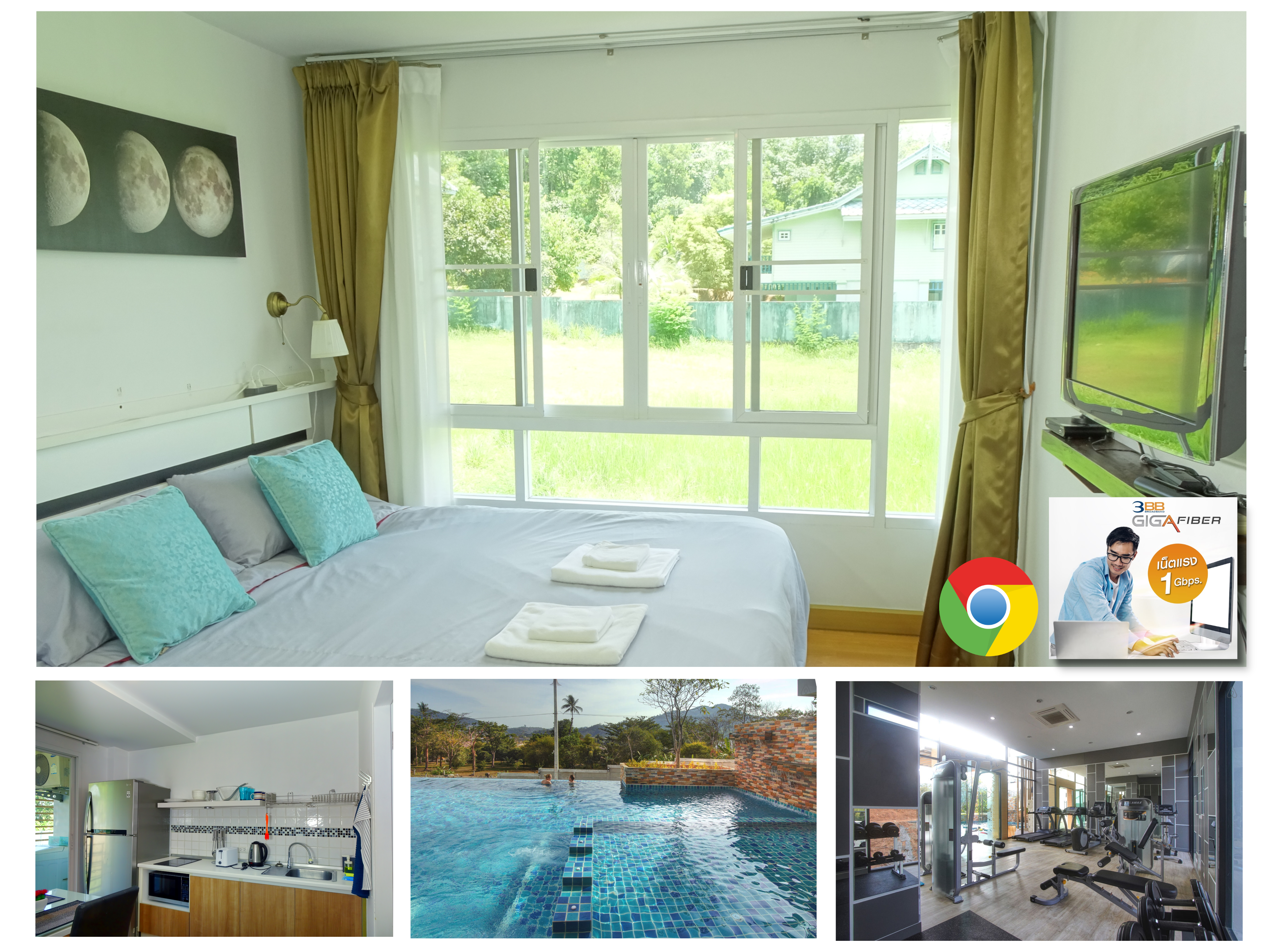 One Bedroom Condo on the 3rd Floor - 1000/100 Mbps