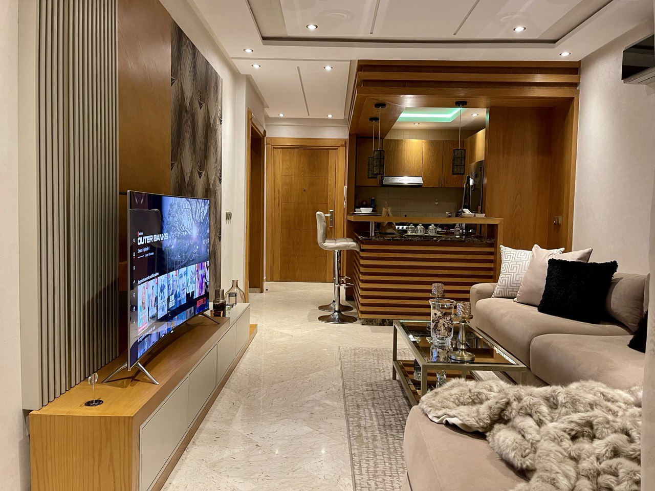 Luxurious dar bouazza apartment with sea view