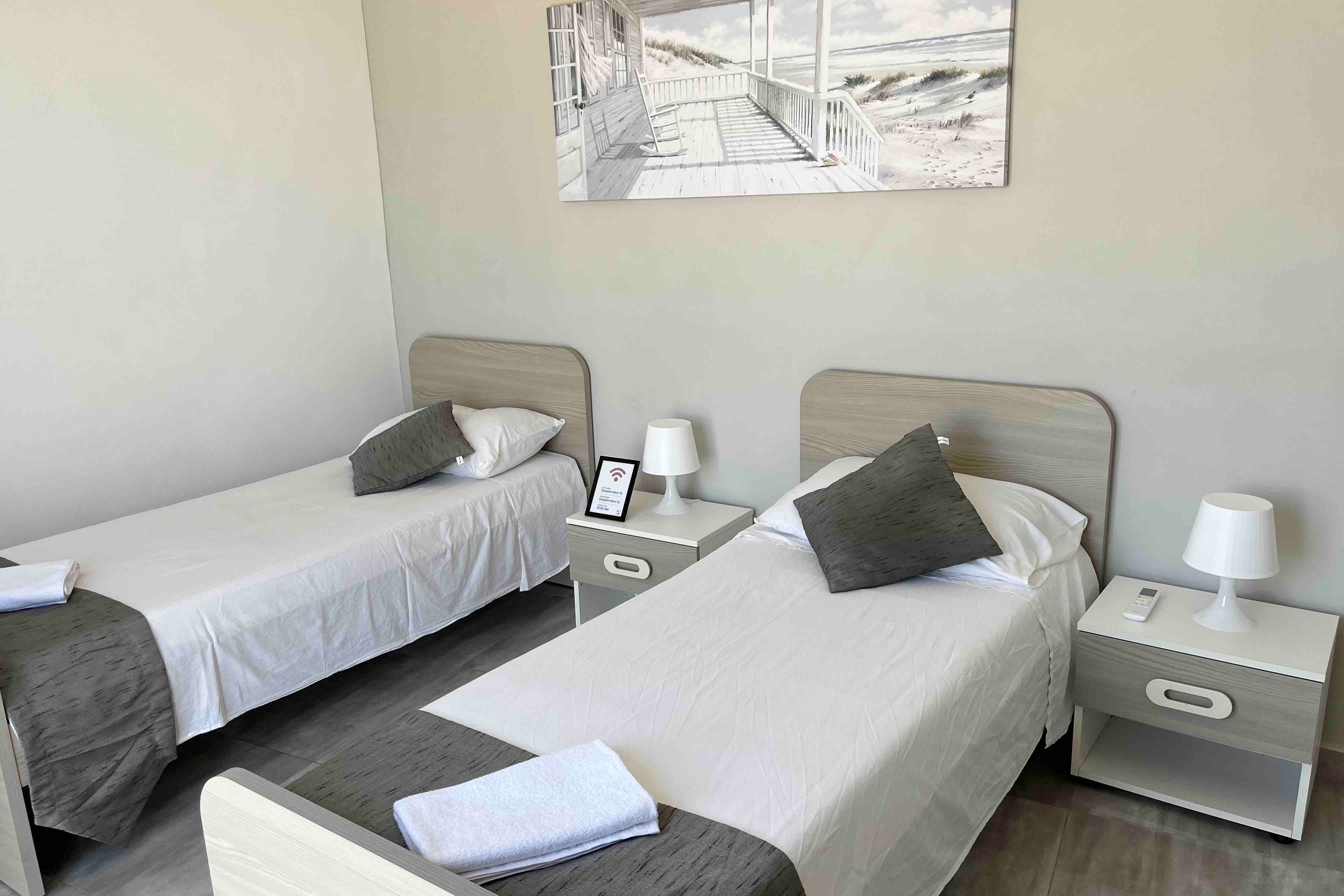 F12.1 Room 2 single beds shared bathroom