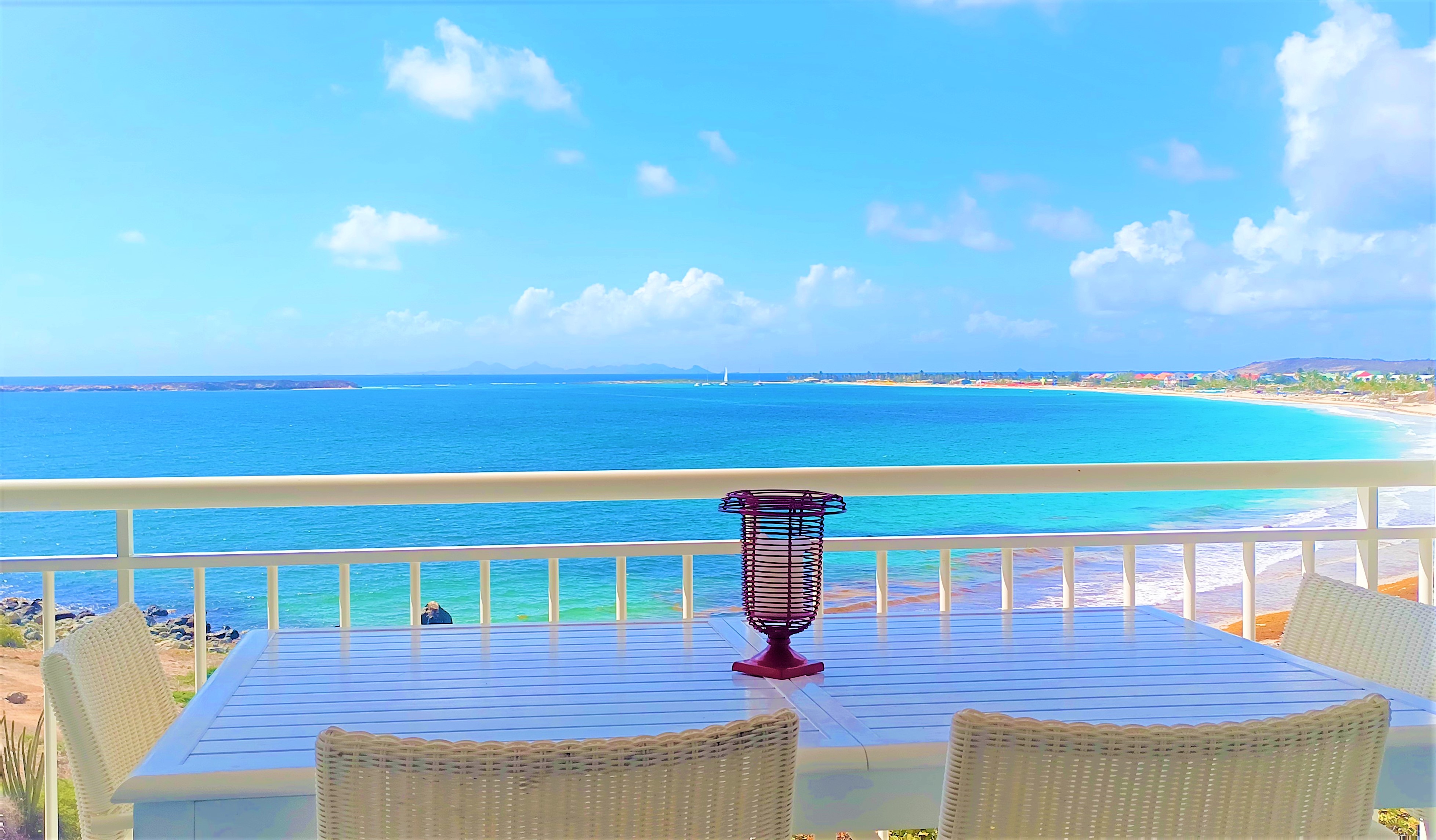 Beachfront oceanview Antigua studio