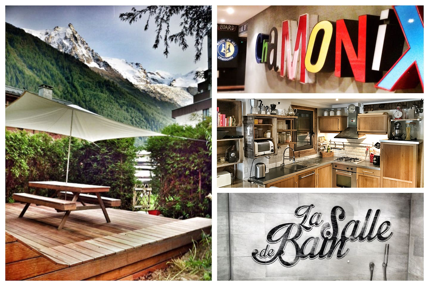 In the heart of Chamonix, view, deco&terrace!
