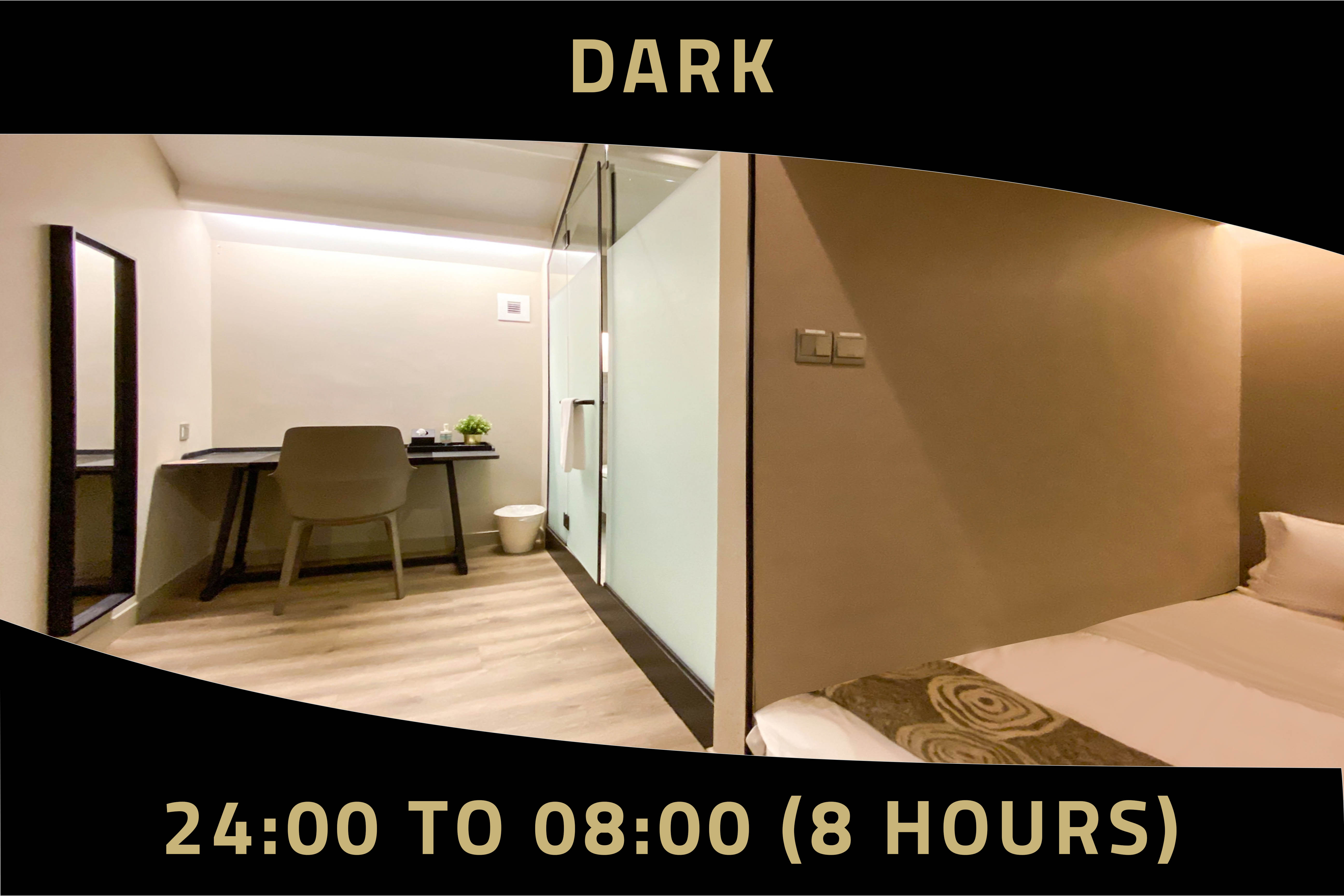 Double Room, Short overnight, 8 hours: 11:59pm-8am