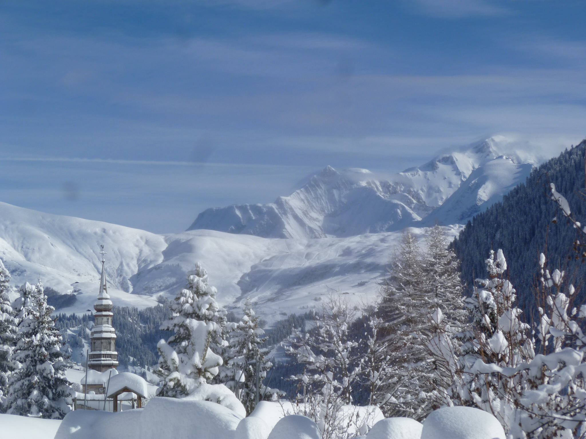 cottage in Chalet facing Mont- Blanc