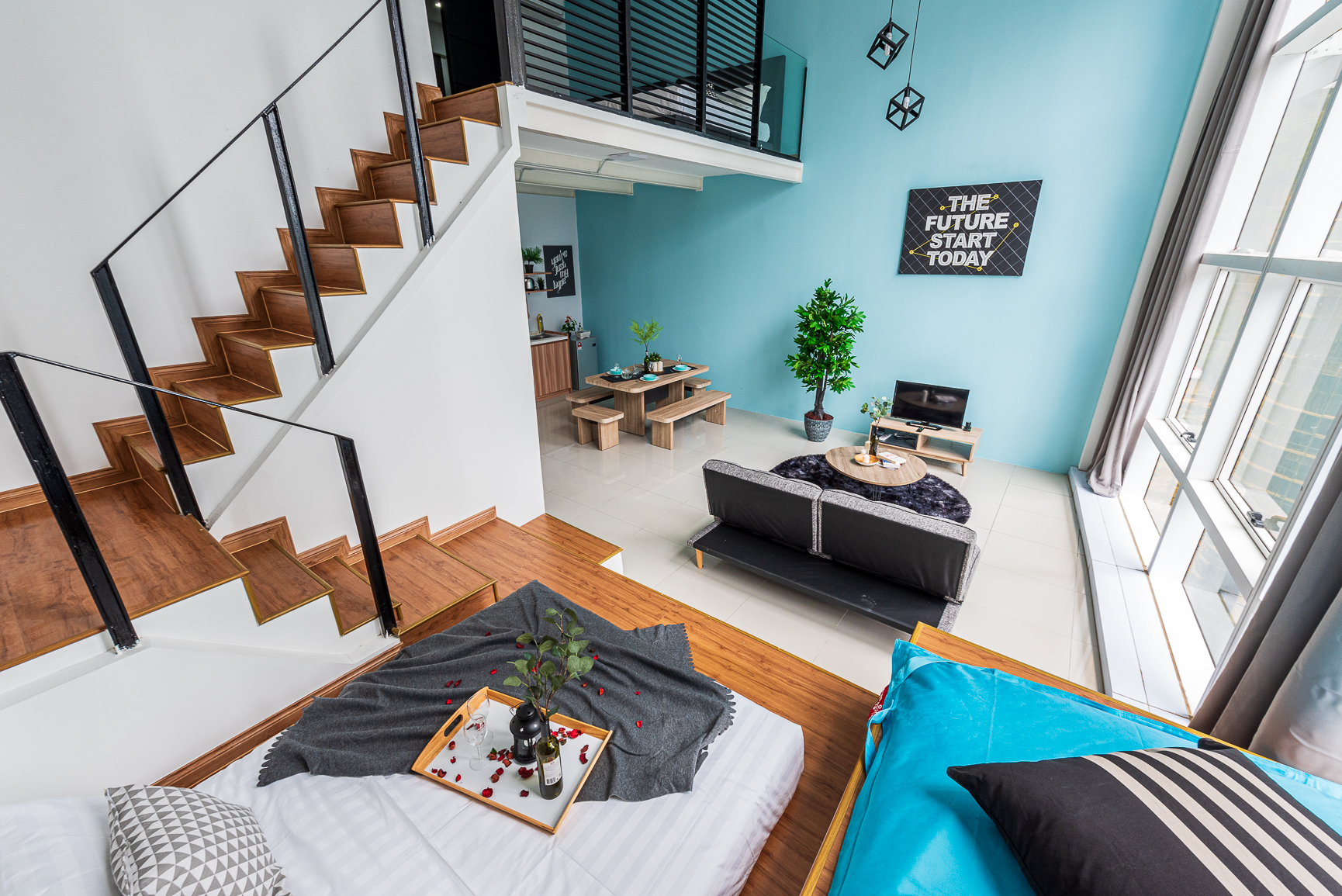 Spacious Duplex 9pax - 1U,Ikea,The Curve/Kidzania - Lofts for Rent in - Studio House For Rent Kuala Lumpur