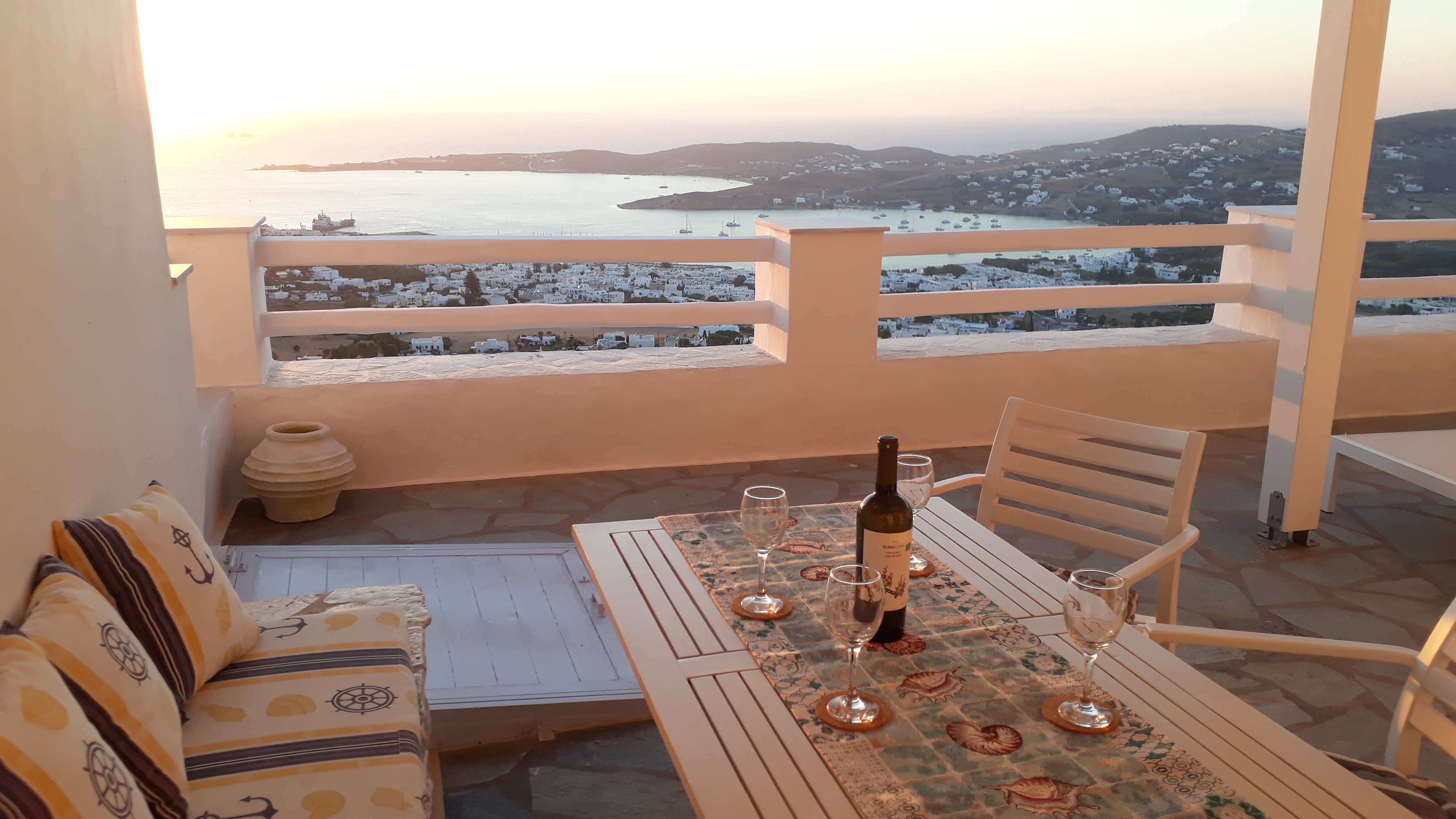 sunset aegean panorama2