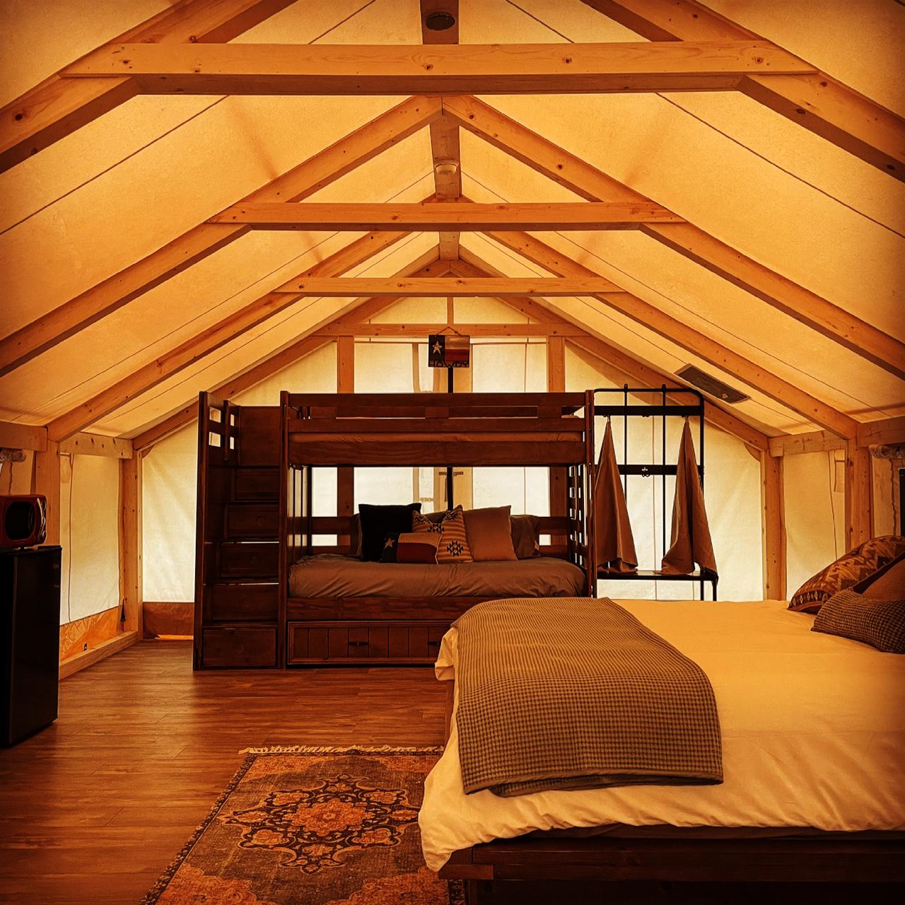 Glamping Tent Lake Front Near Austin 4 bed (TX3) Tents for Rent in