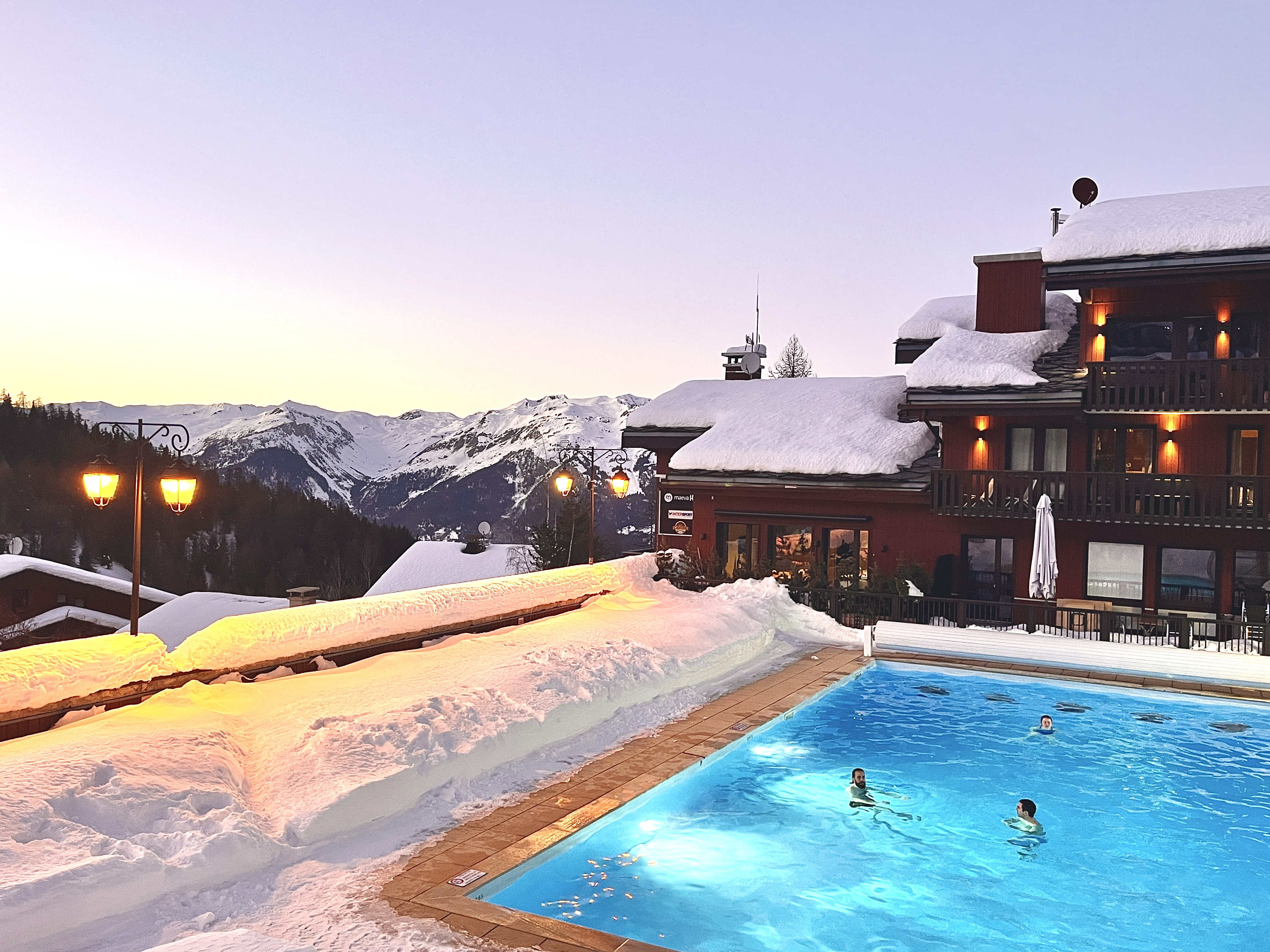 La Plagne 1800 Pool Sauna Squash - South Balcony