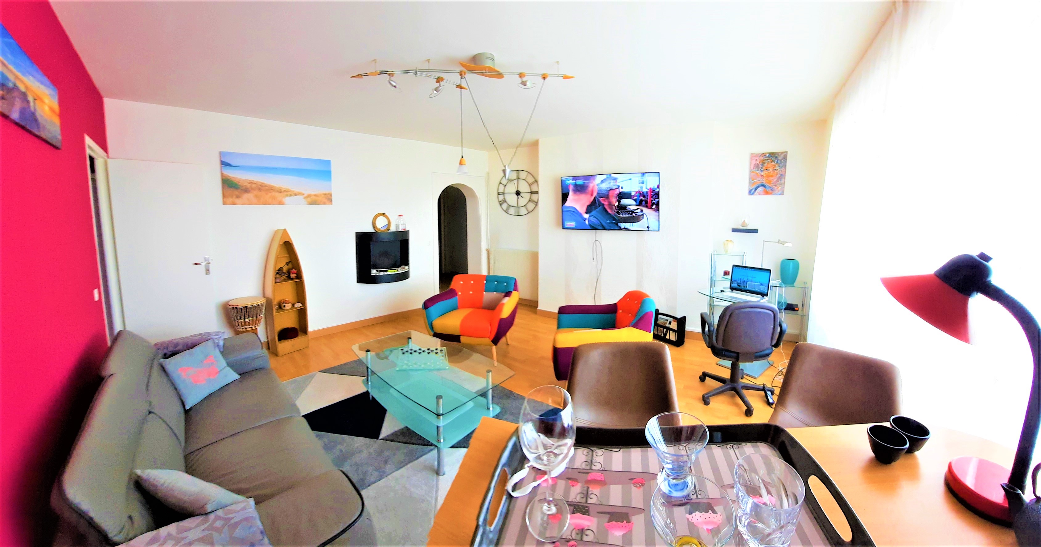 Lorient, 74M² apartment for 1/4 pers, fiber internet