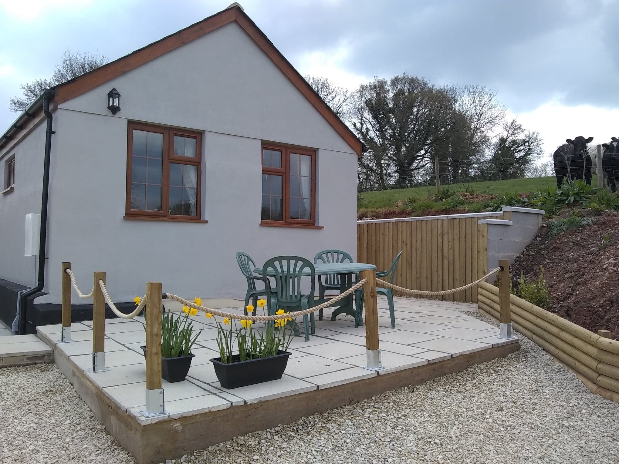 Hampton View Holiday Barns, The Dairy, Whitford. Bungalows for Rent