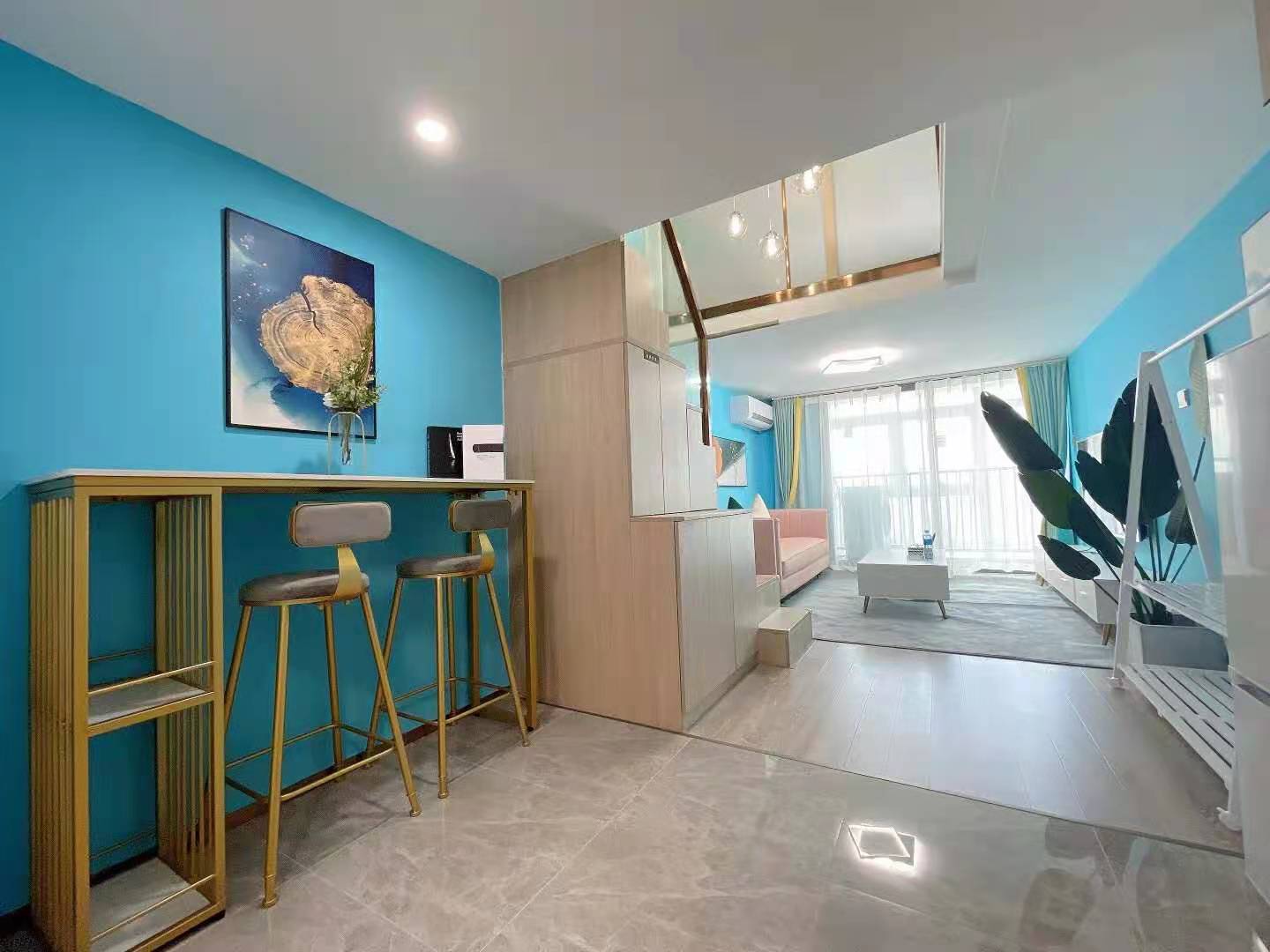 可月租 知程公寓雅致loft双卧室套房蛤地地铁口中世和发湾one公寓 Serviced Apartments For Rent In Dongguan Guangdong China